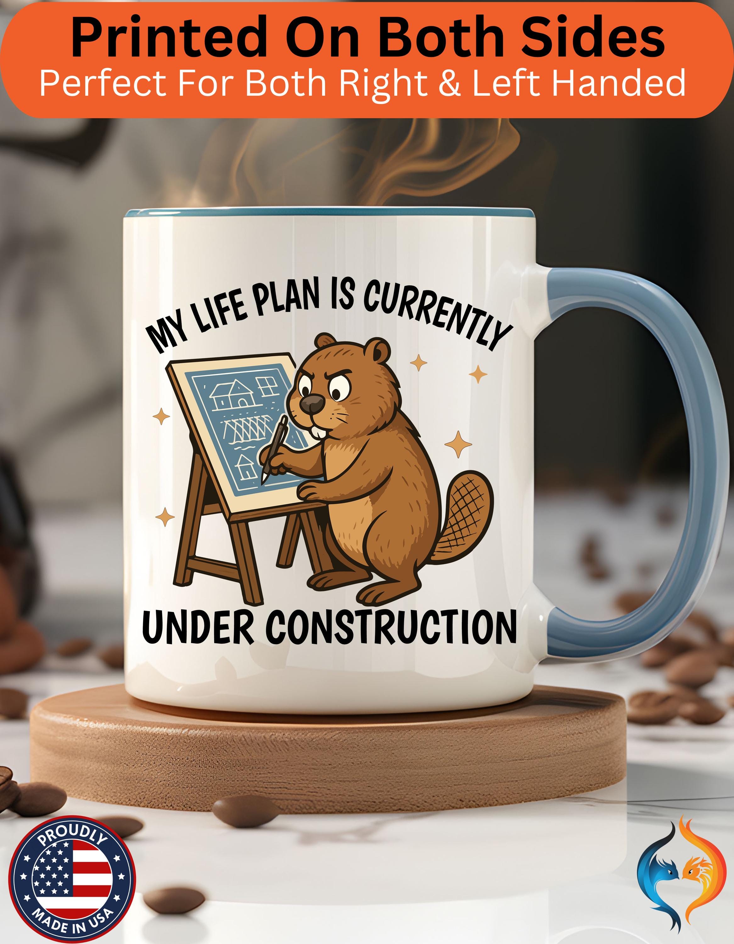 My Life Plan is Under Construction Mug Product Photo | Nutty Designs