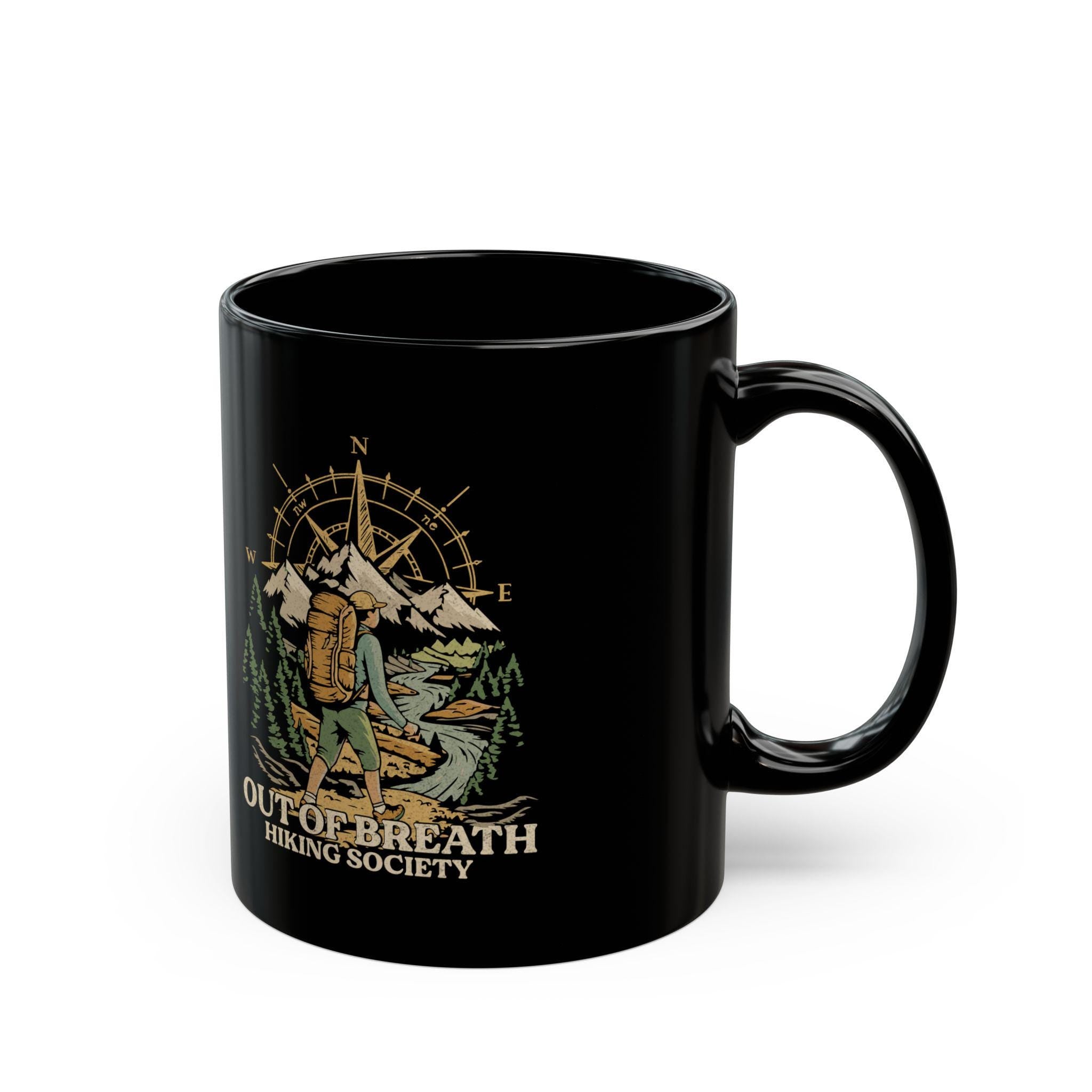 Out Of Breath Hiking Society Mug Product Photo | Nutty Designs