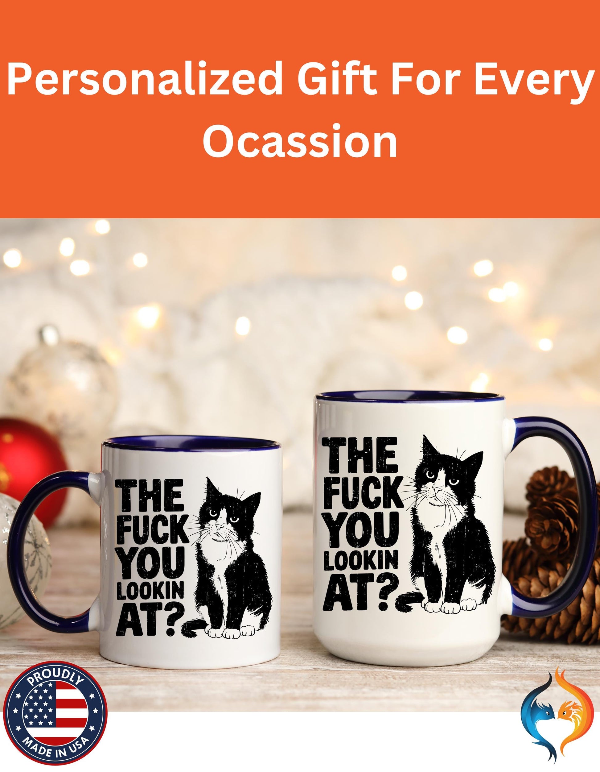 The FUCK You Lookin At Mug Product Photo | Nutty Designs