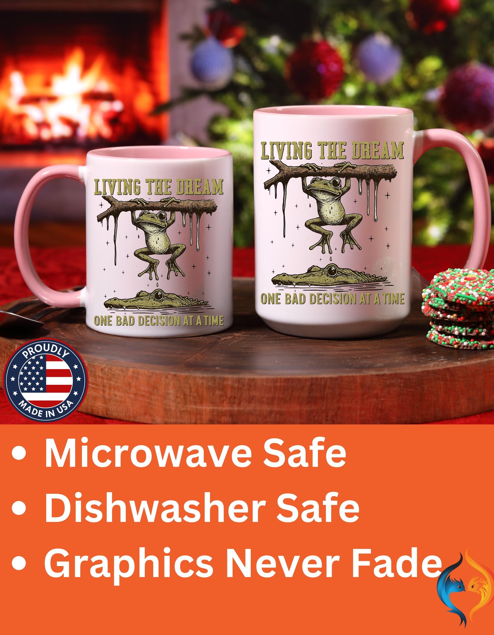 Living The Dream One Bad Decision Mug Product Photo | Nutty Designs