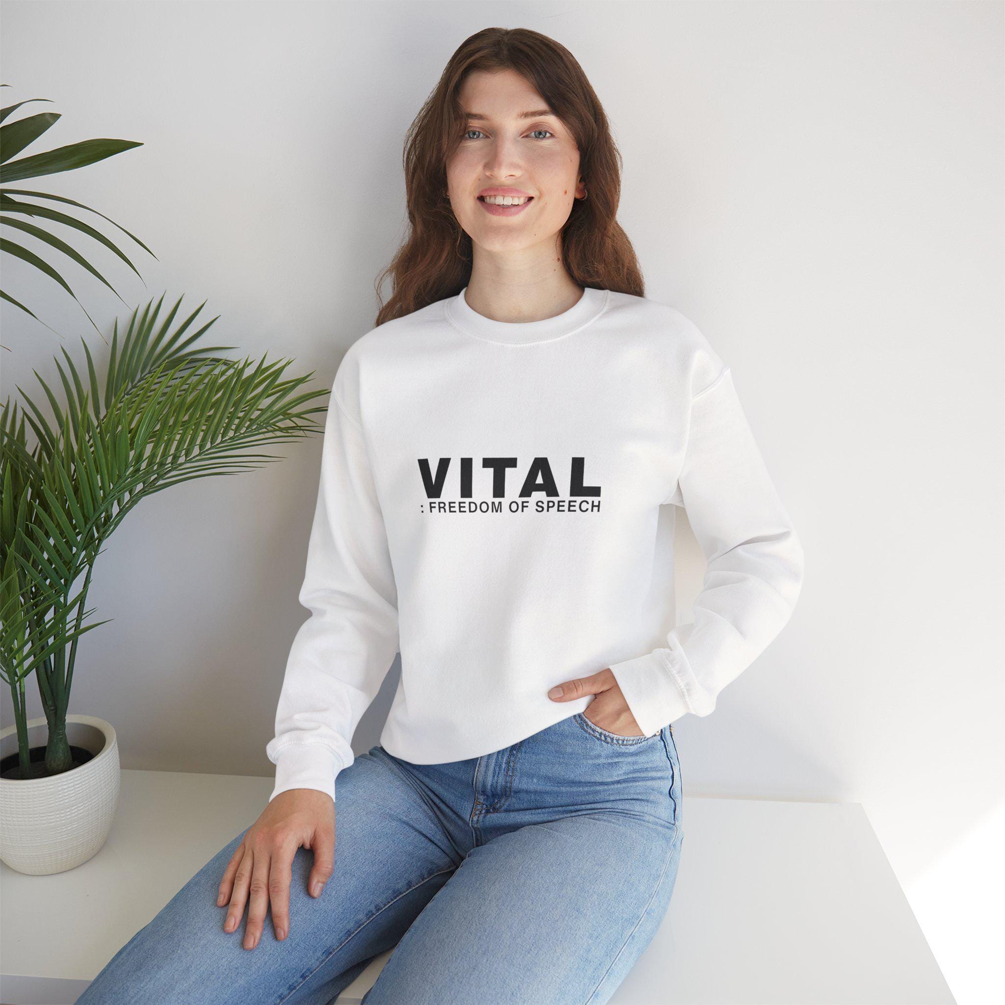 Freedom Of Speech – Minimalist Streetwear Sweatshirt Product Photo | Nutty Designs