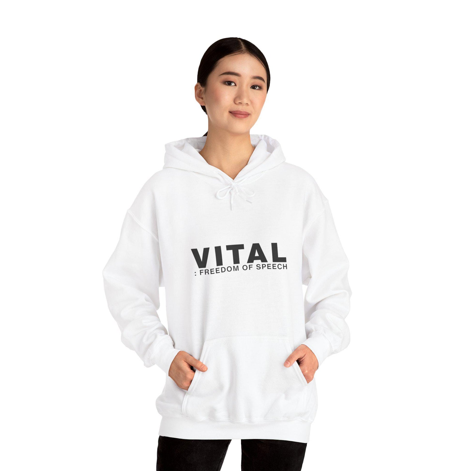 Freedom Of Speech – Minimalist Streetwear Hoodie Product Photo | Nutty Designs