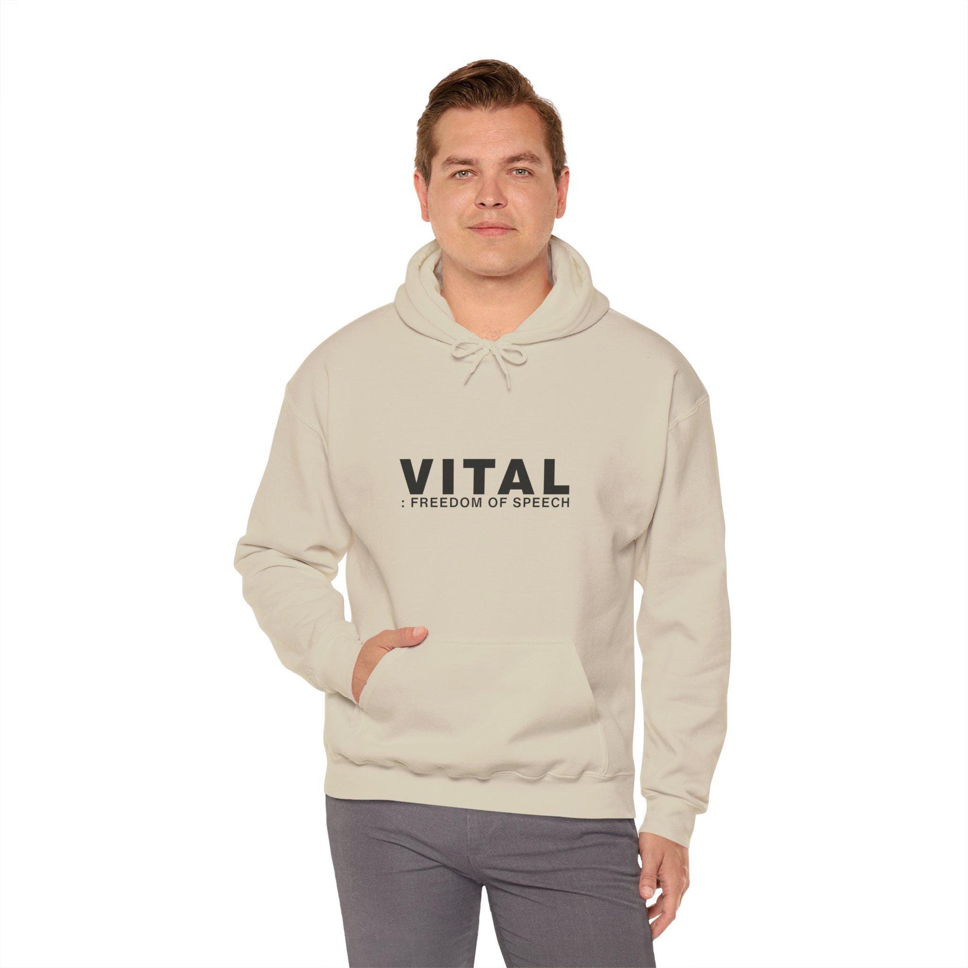 Freedom Of Speech – Minimalist Streetwear Hoodie Product Photo | Nutty Designs