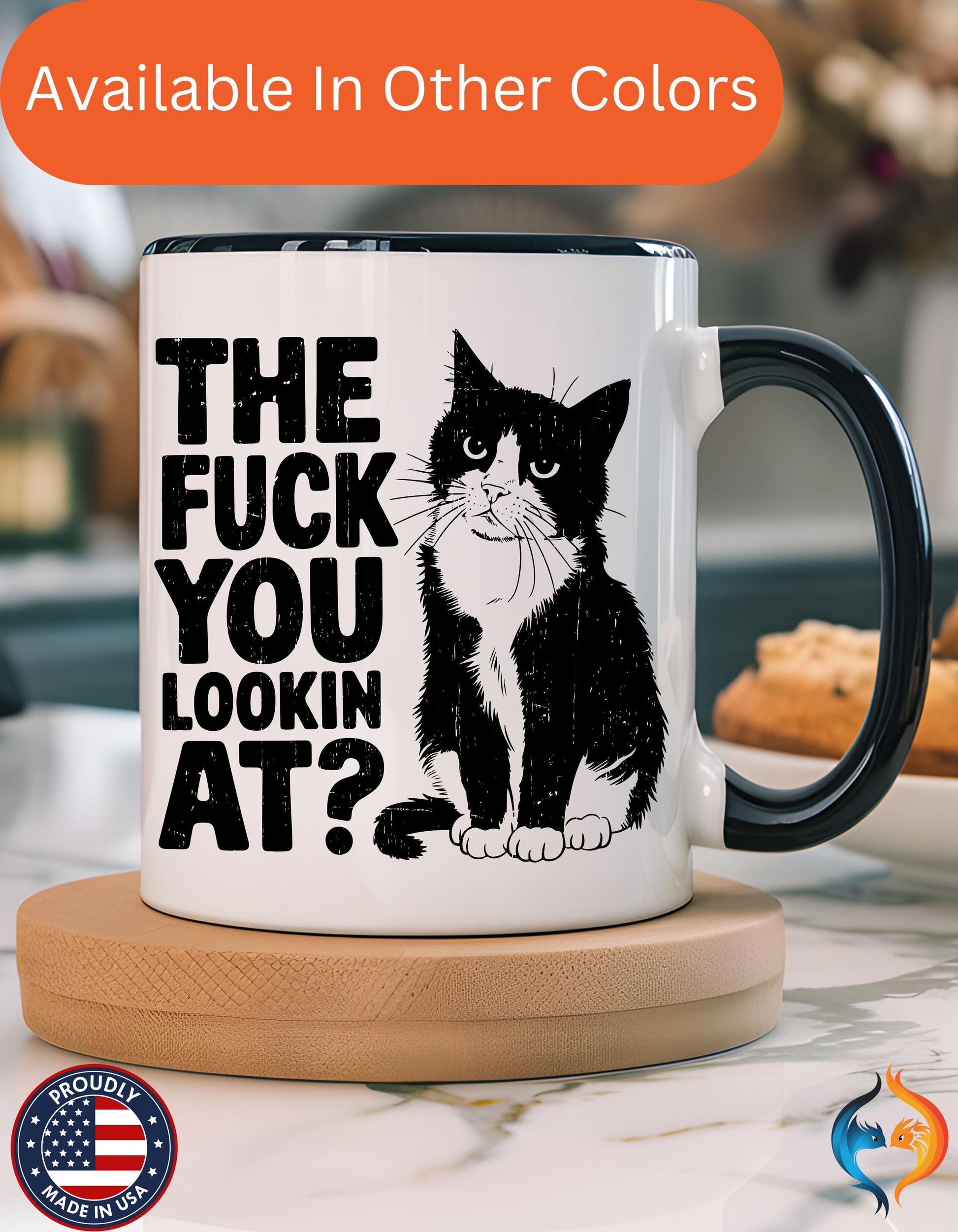 The FUCK You Lookin At Mug Product Photo | Nutty Designs