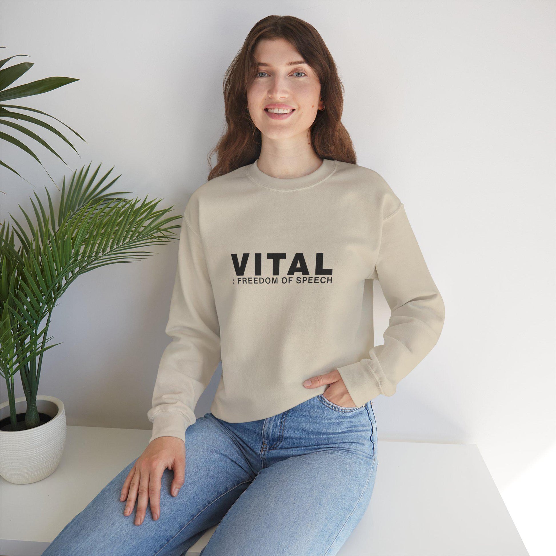 Freedom Of Speech – Minimalist Streetwear Sweatshirt Product Photo | Nutty Designs