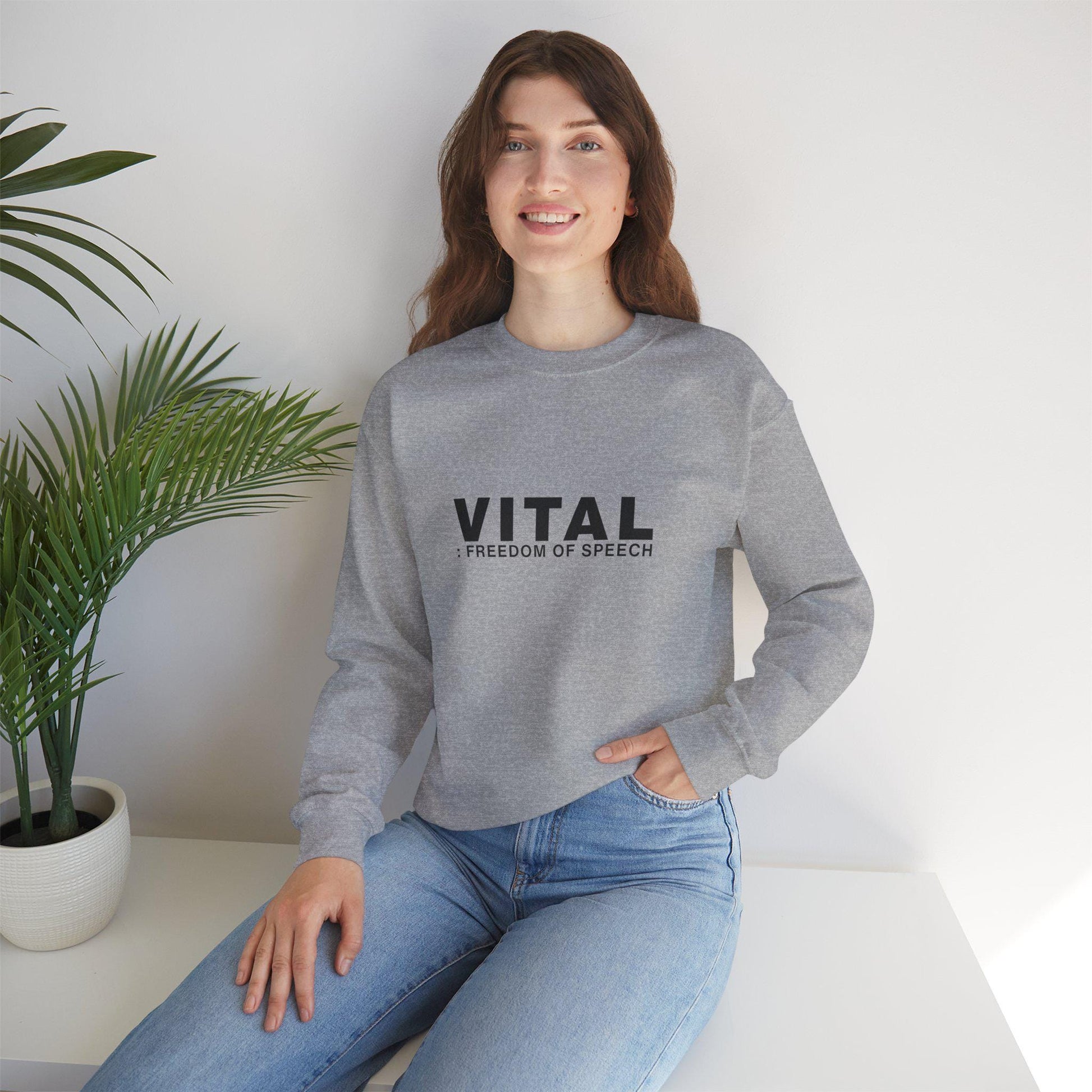 Freedom Of Speech – Minimalist Streetwear Sweatshirt Product Photo | Nutty Designs