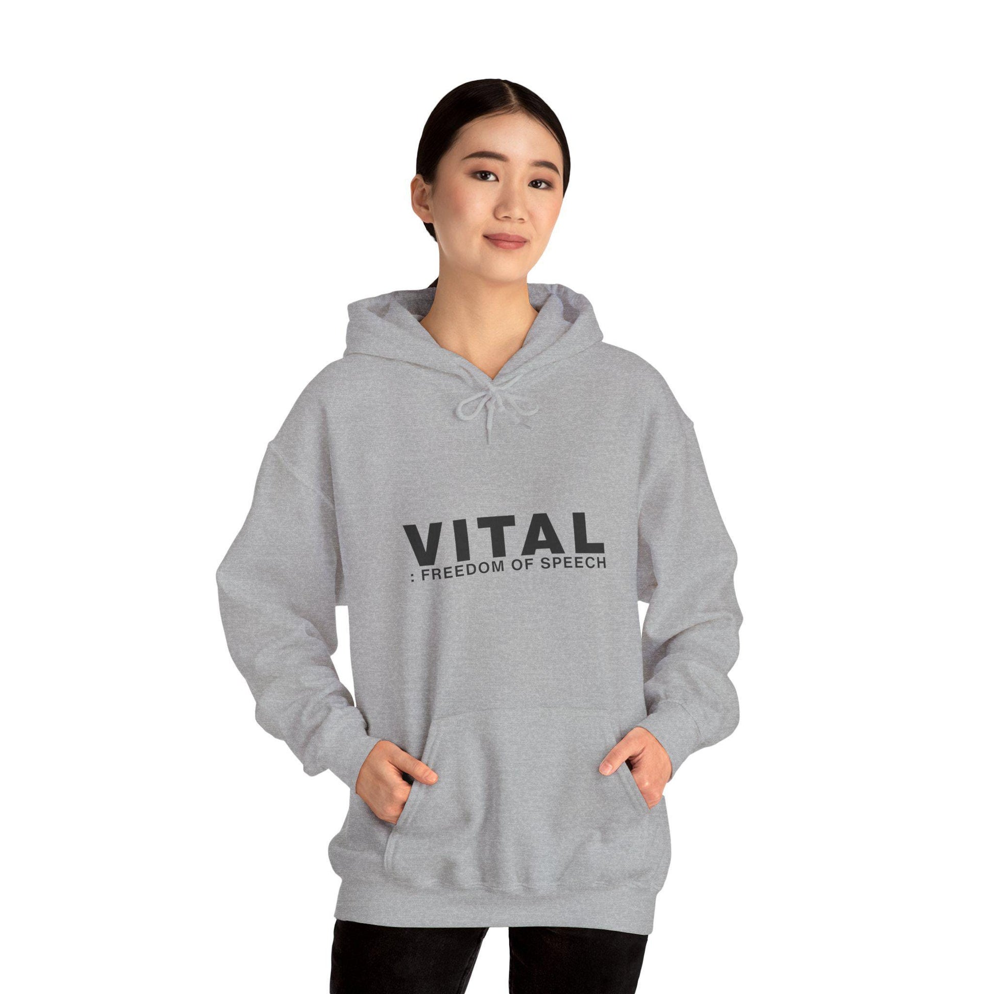 Freedom Of Speech – Minimalist Streetwear Hoodie Product Photo | Nutty Designs