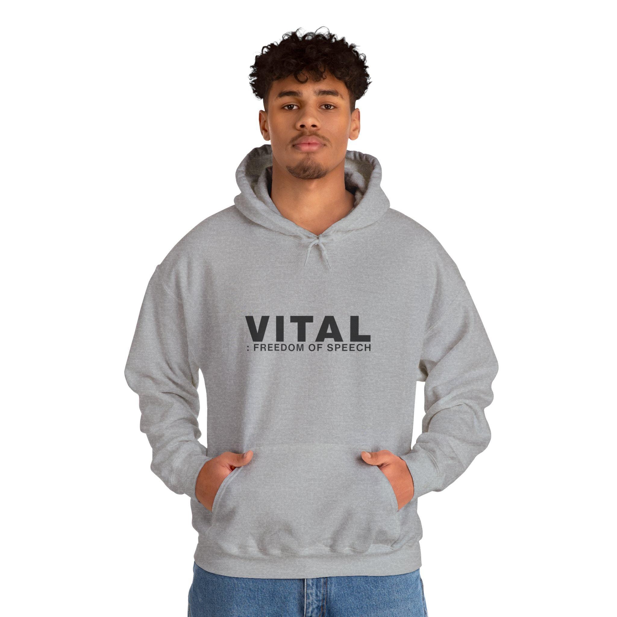 Freedom Of Speech – Minimalist Streetwear Hoodie Product Photo | Nutty Designs
