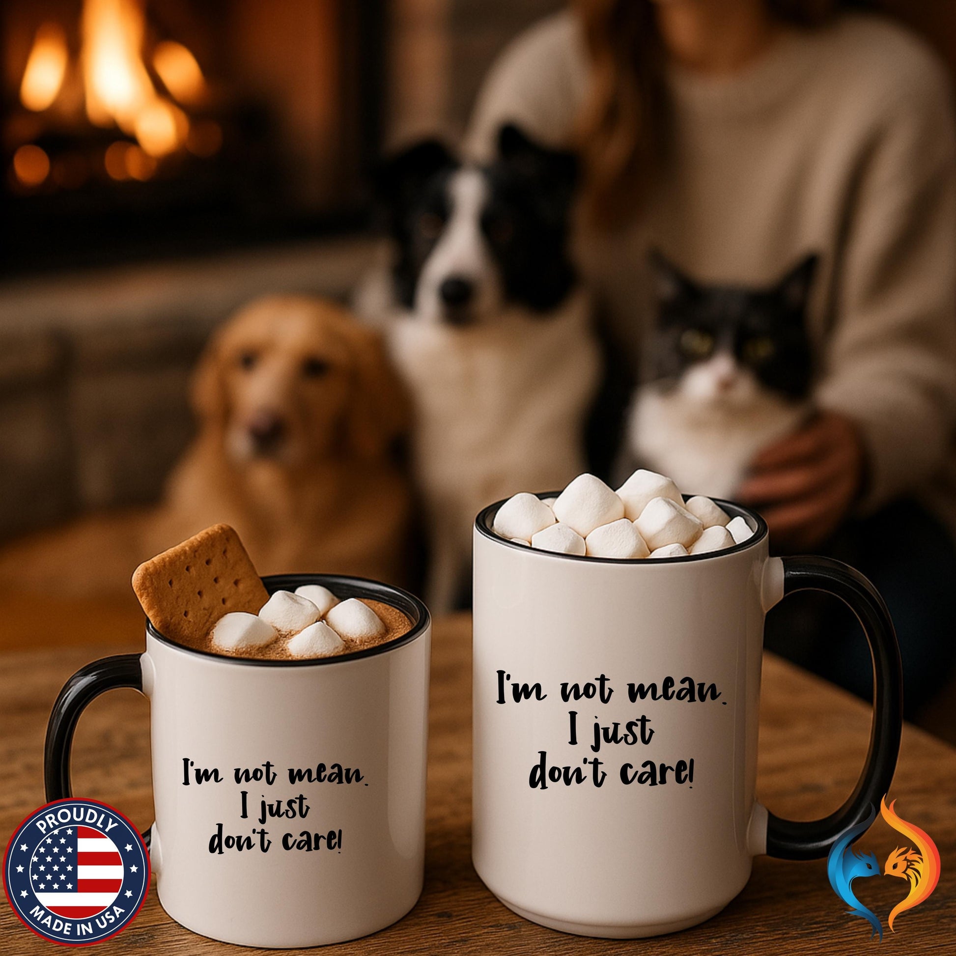 I m Not Mean I Just Do not Care Mug Product Photo | Nutty Designs