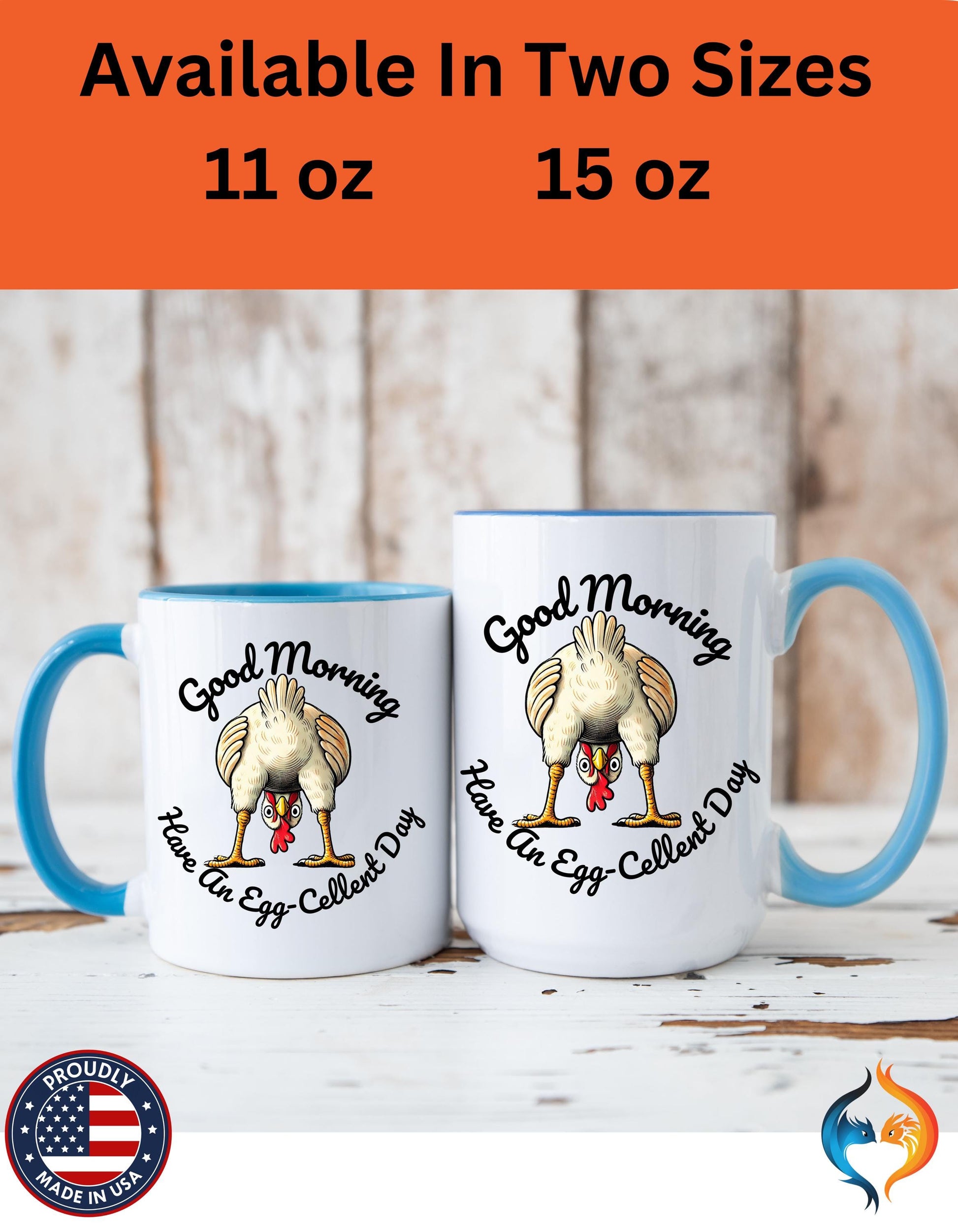 Good Morning Chicken Butt, Have An Egg-Cellent Day Mug Product Photo | Nutty Designs