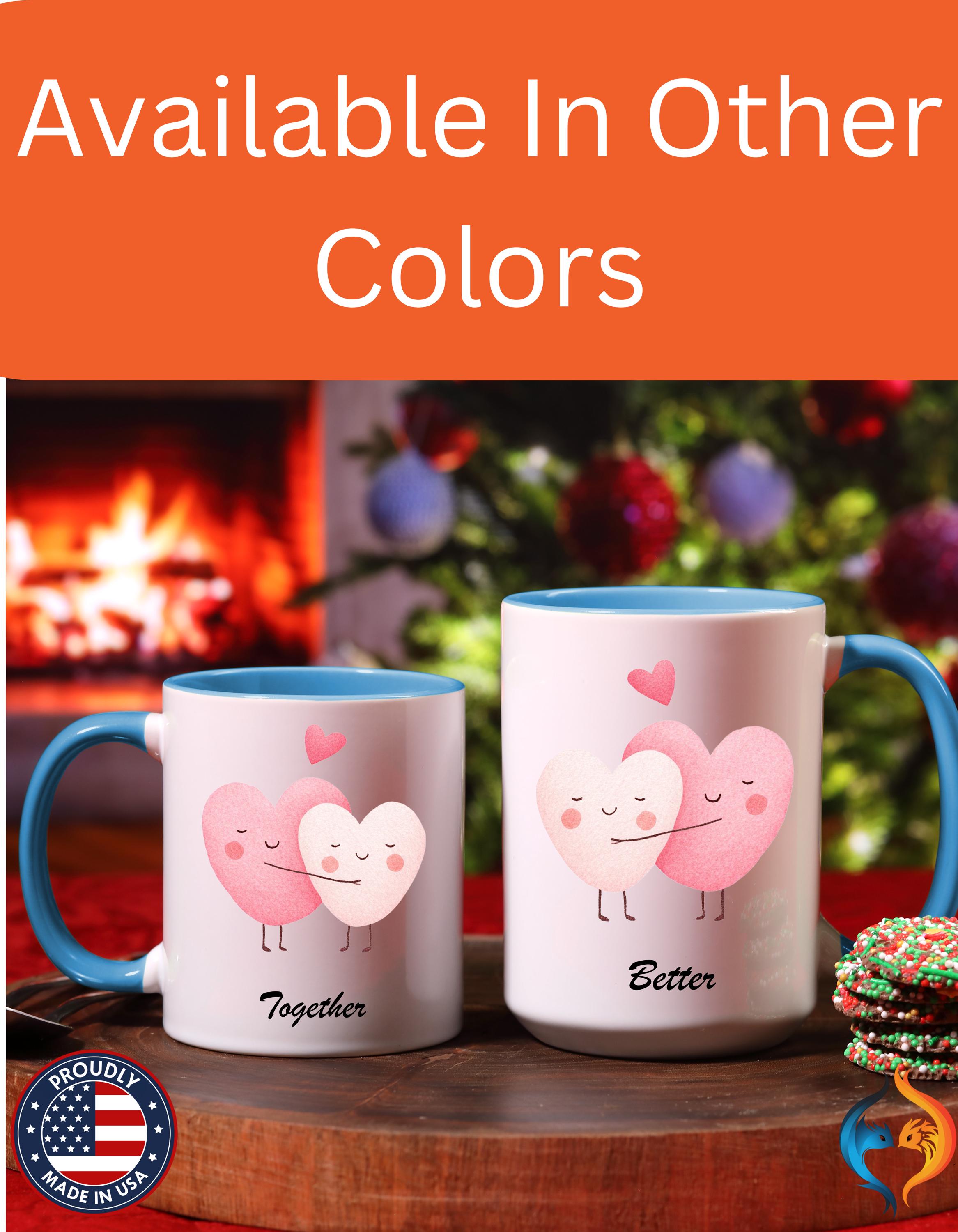Two Hearts Better Together Mug Product Photo | Nutty Designs