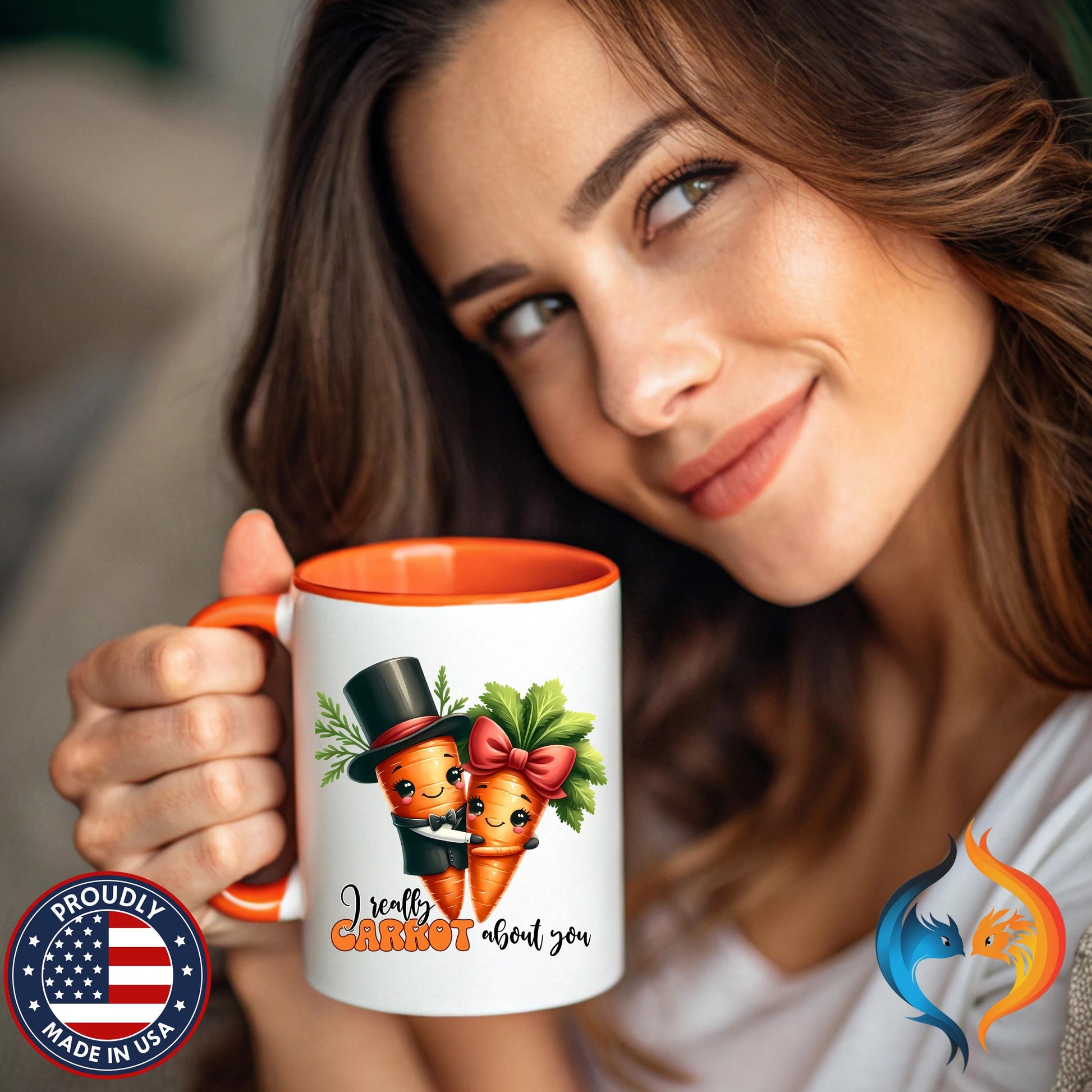 I Really Carrot About You Carrot Couple Mug Product Photo | Nutty Designs