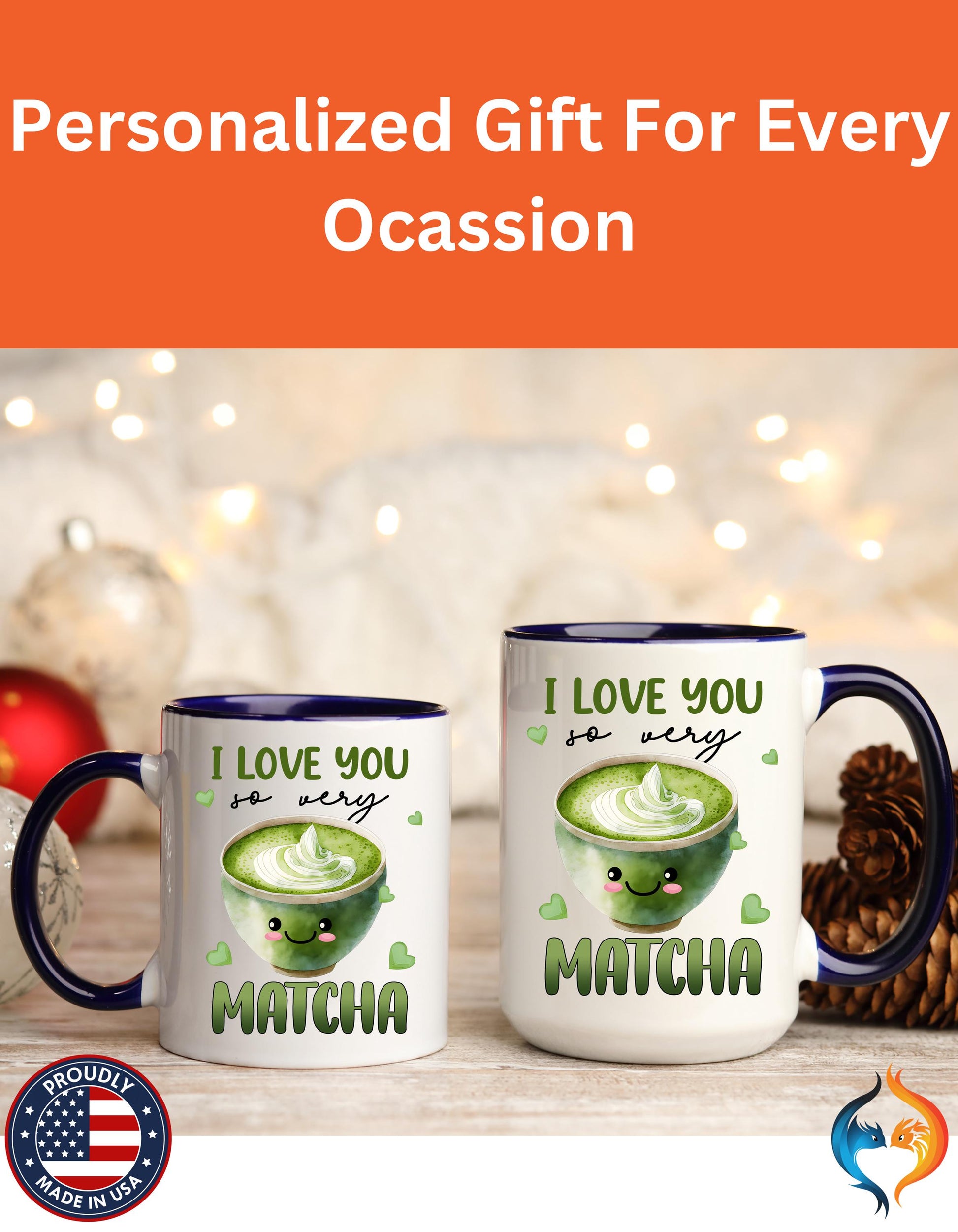 I Love You So Very Matcha Mug Product Photo | Nutty Designs