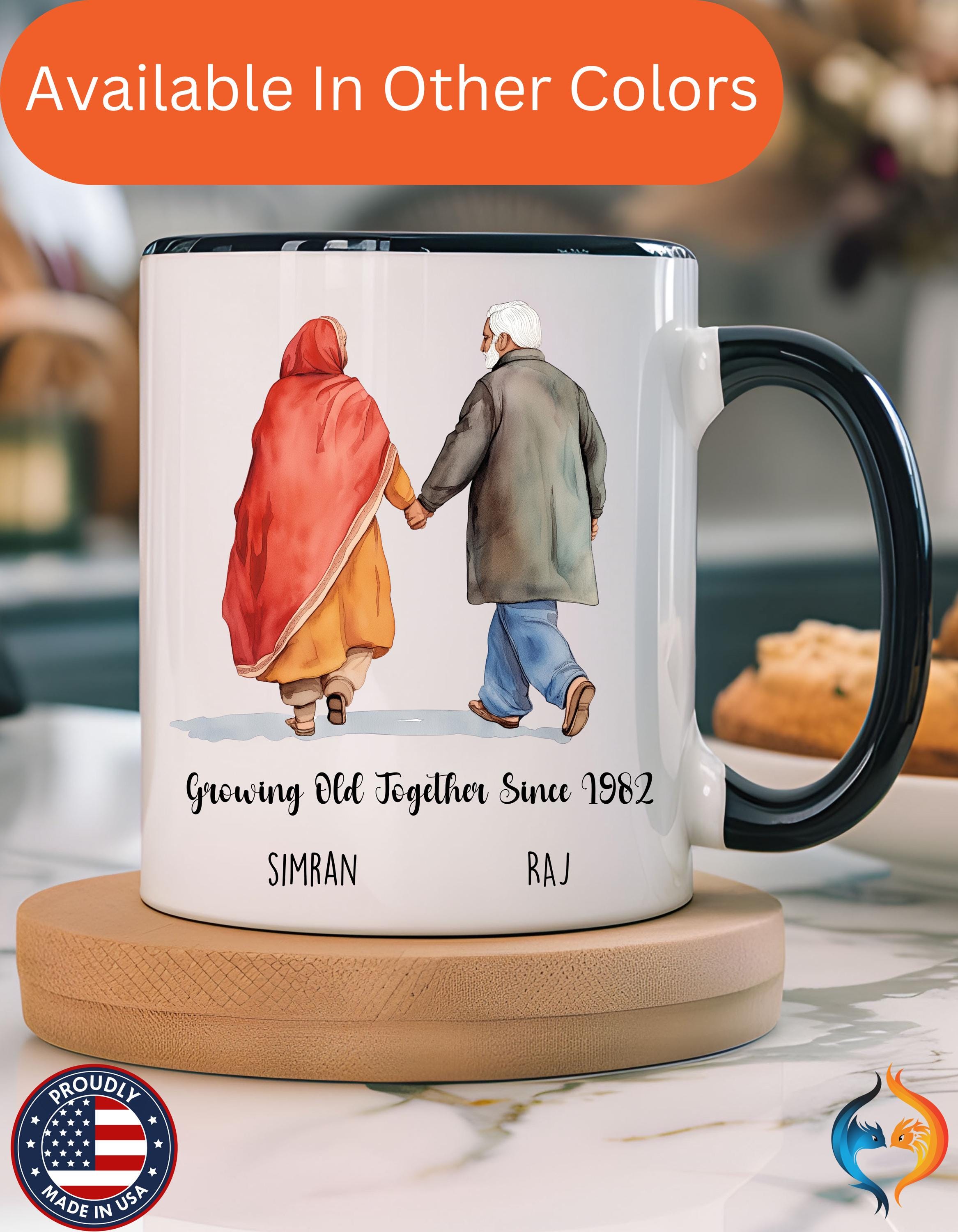 Growing Old Together Since Couple , Anniversary, Wedding Mug Product Photo | Nutty Designs