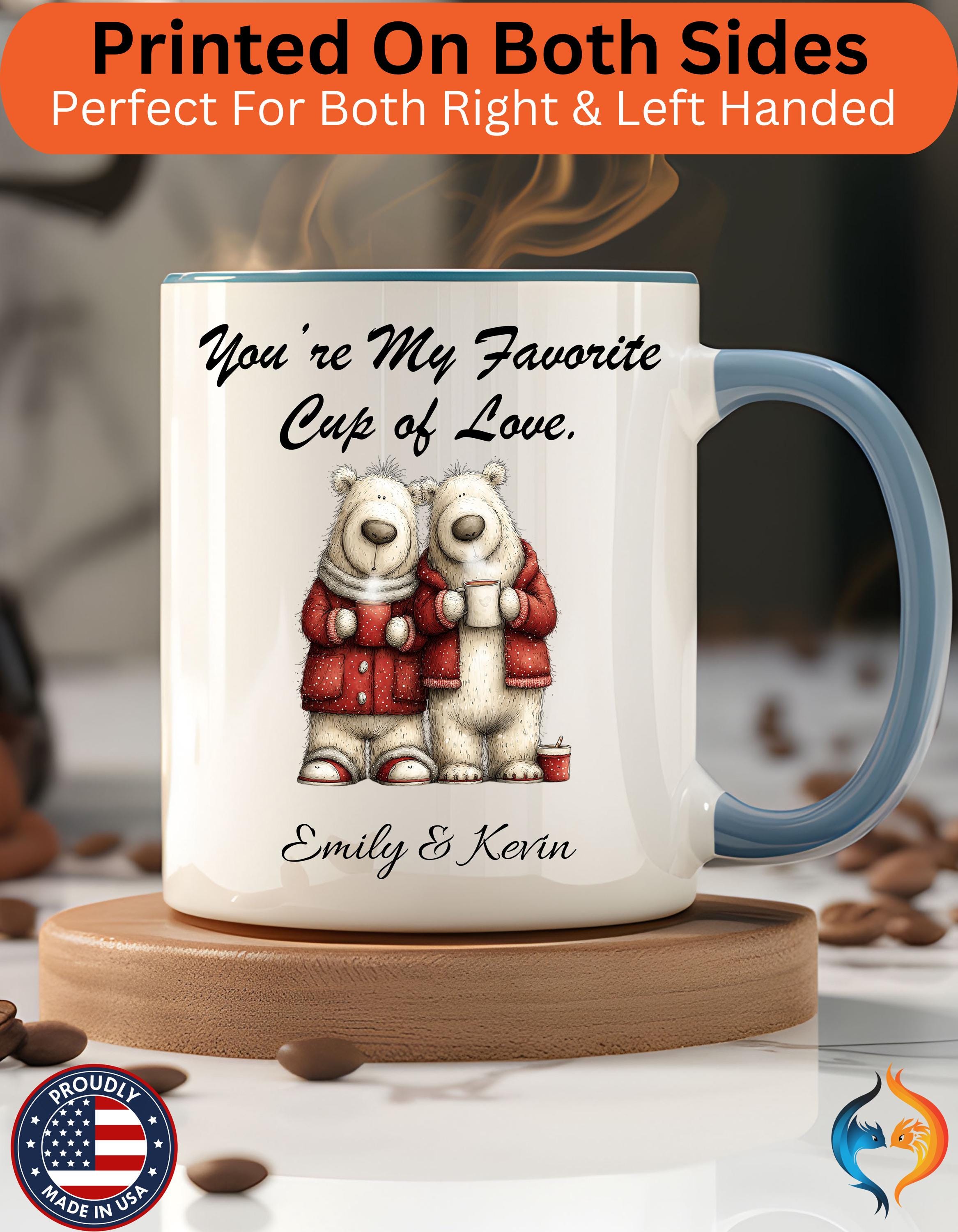 You Are My Favorite Cup of Love Bear Couple Valentine Mug Product Photo | Nutty Designs