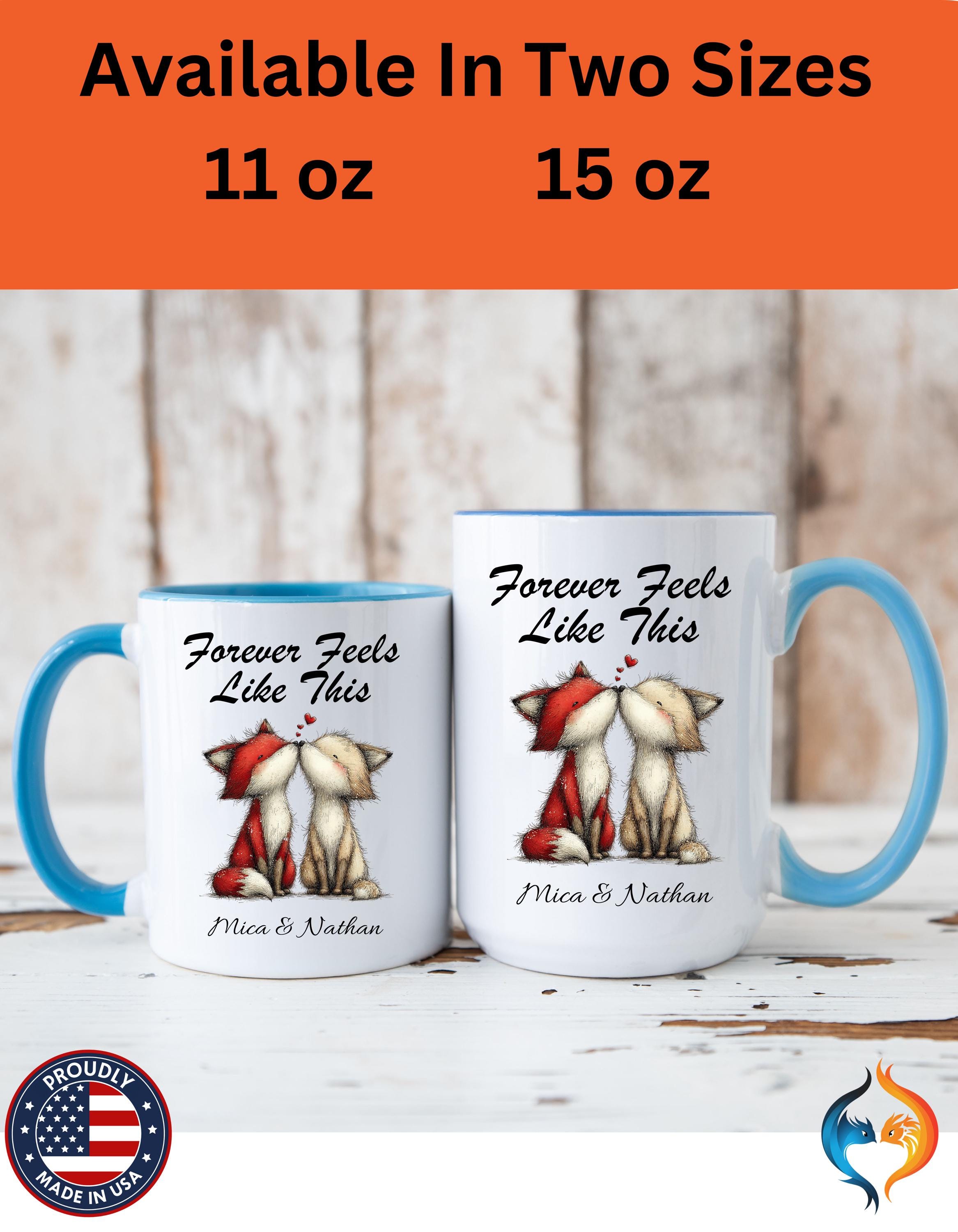 Forever Feels Like This fox couple Mug Product Photo | Nutty Designs