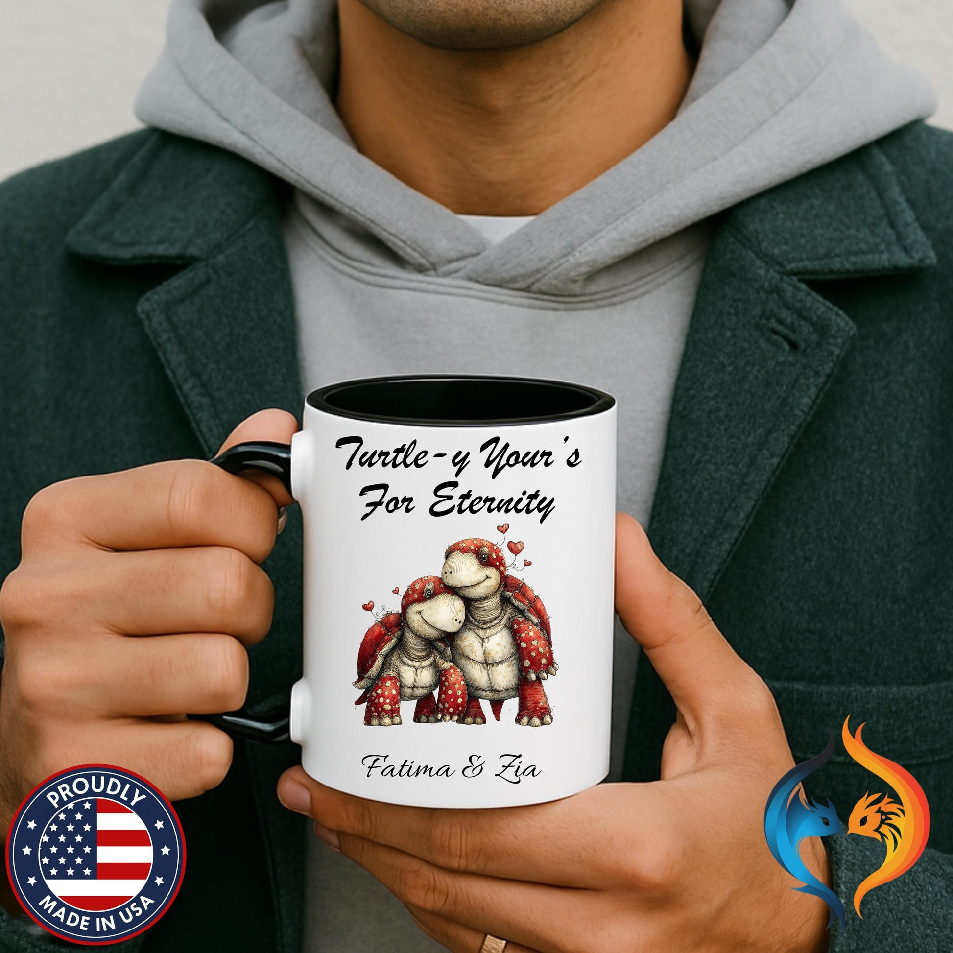 Turtle-y Yours Illustration Mug Product Photo | Nutty Designs
