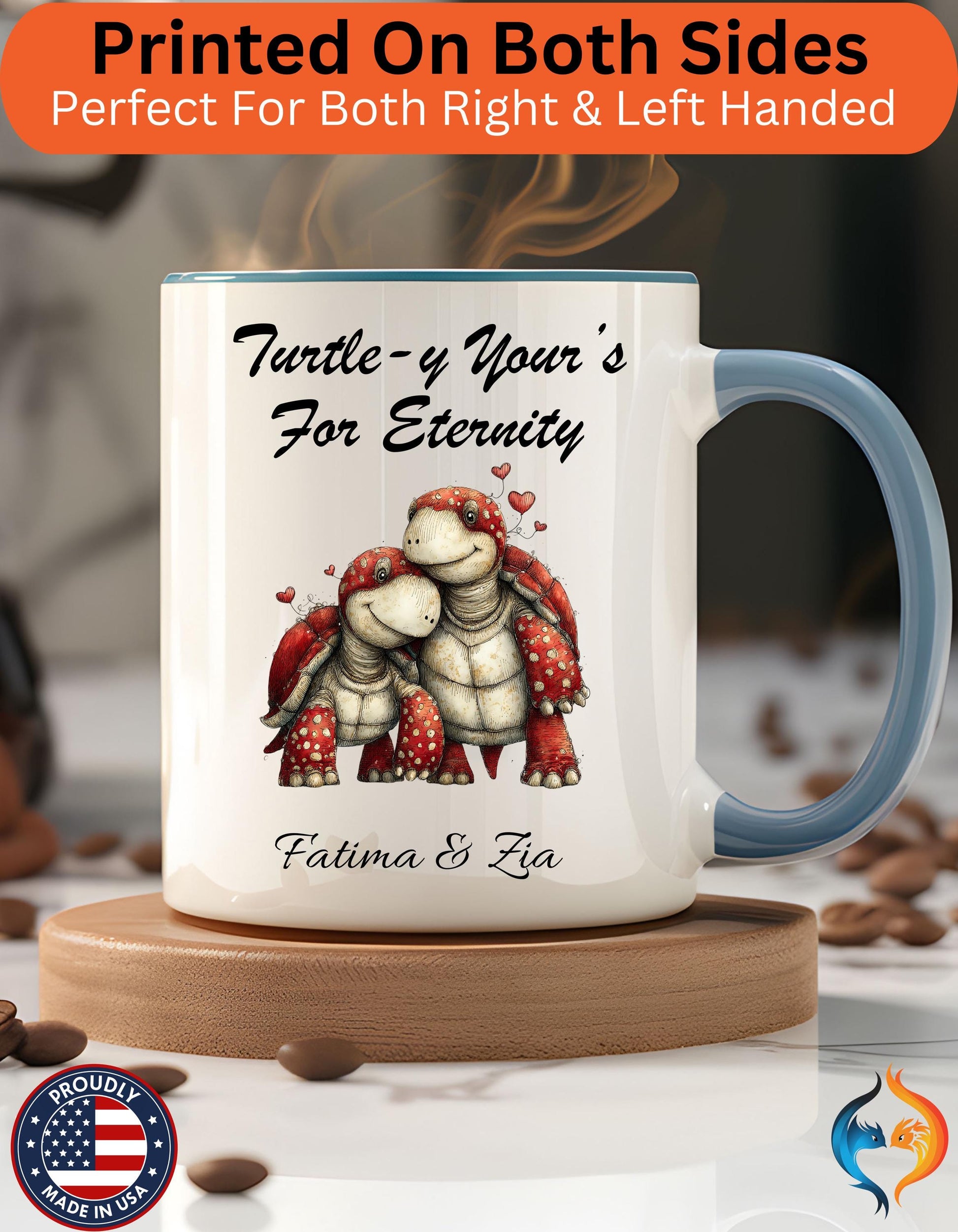Turtle-y Yours Illustration Mug Product Photo | Nutty Designs