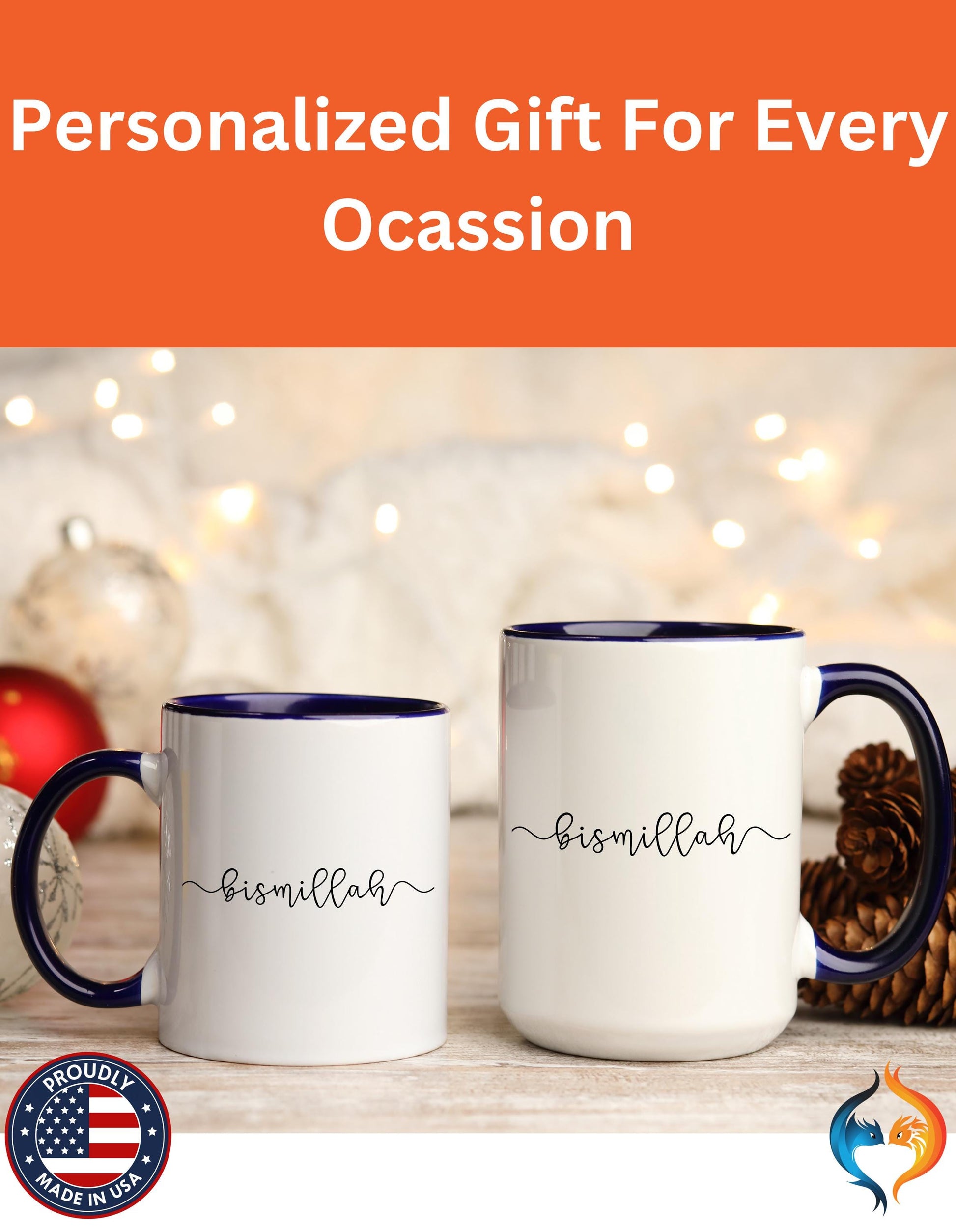 Bismillah Script Mug | Personalized Ramadan Eid Coffee Cup — product view 23