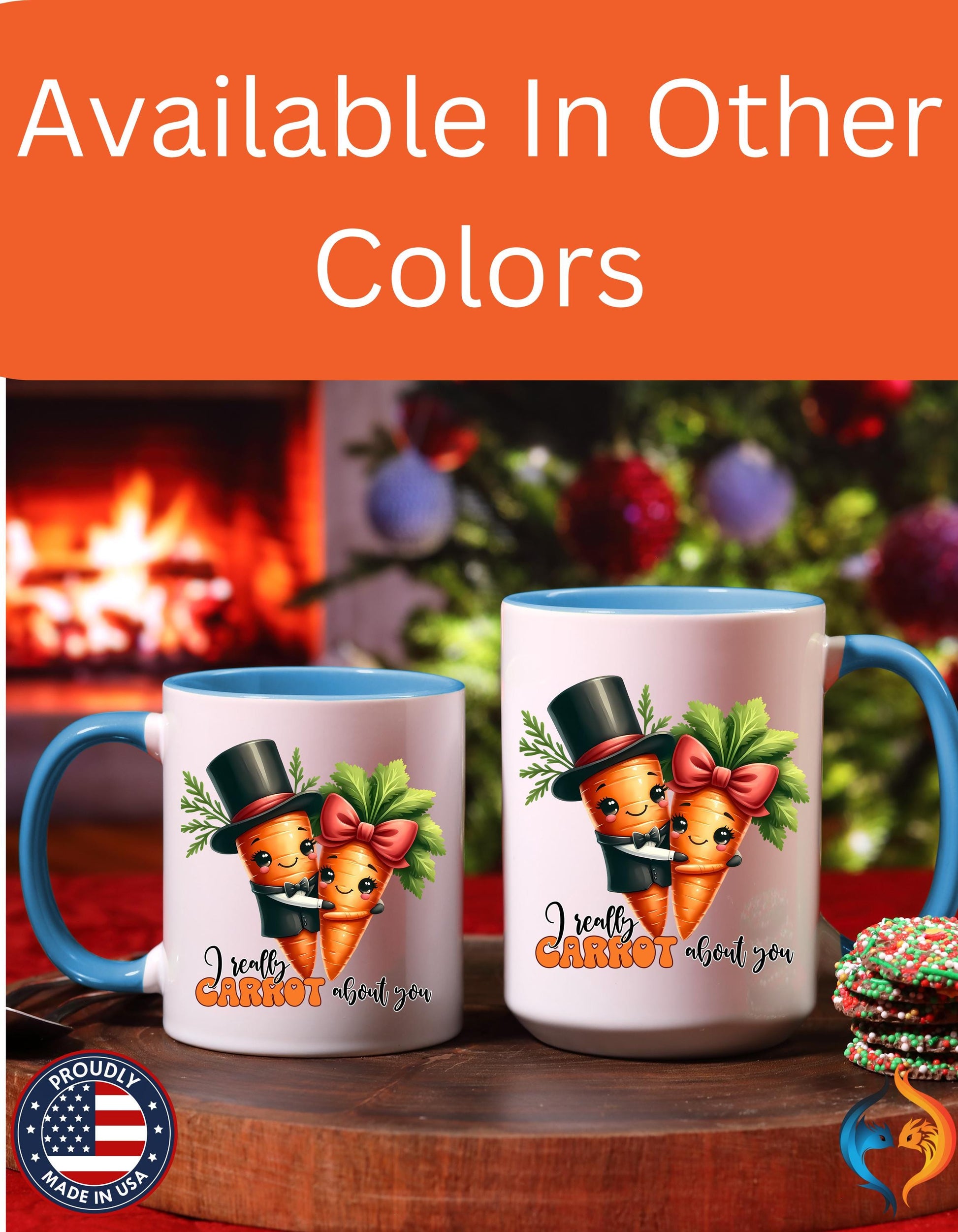 I Really Carrot About You Carrot Couple Mug Product Photo | Nutty Designs