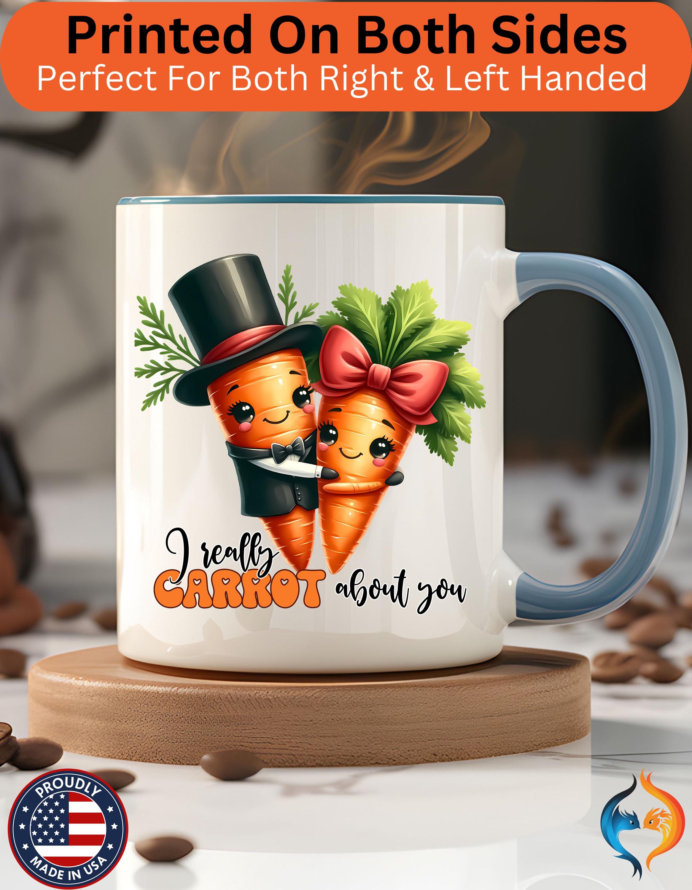 I Really Carrot About You Carrot Couple Mug Product Photo | Nutty Designs