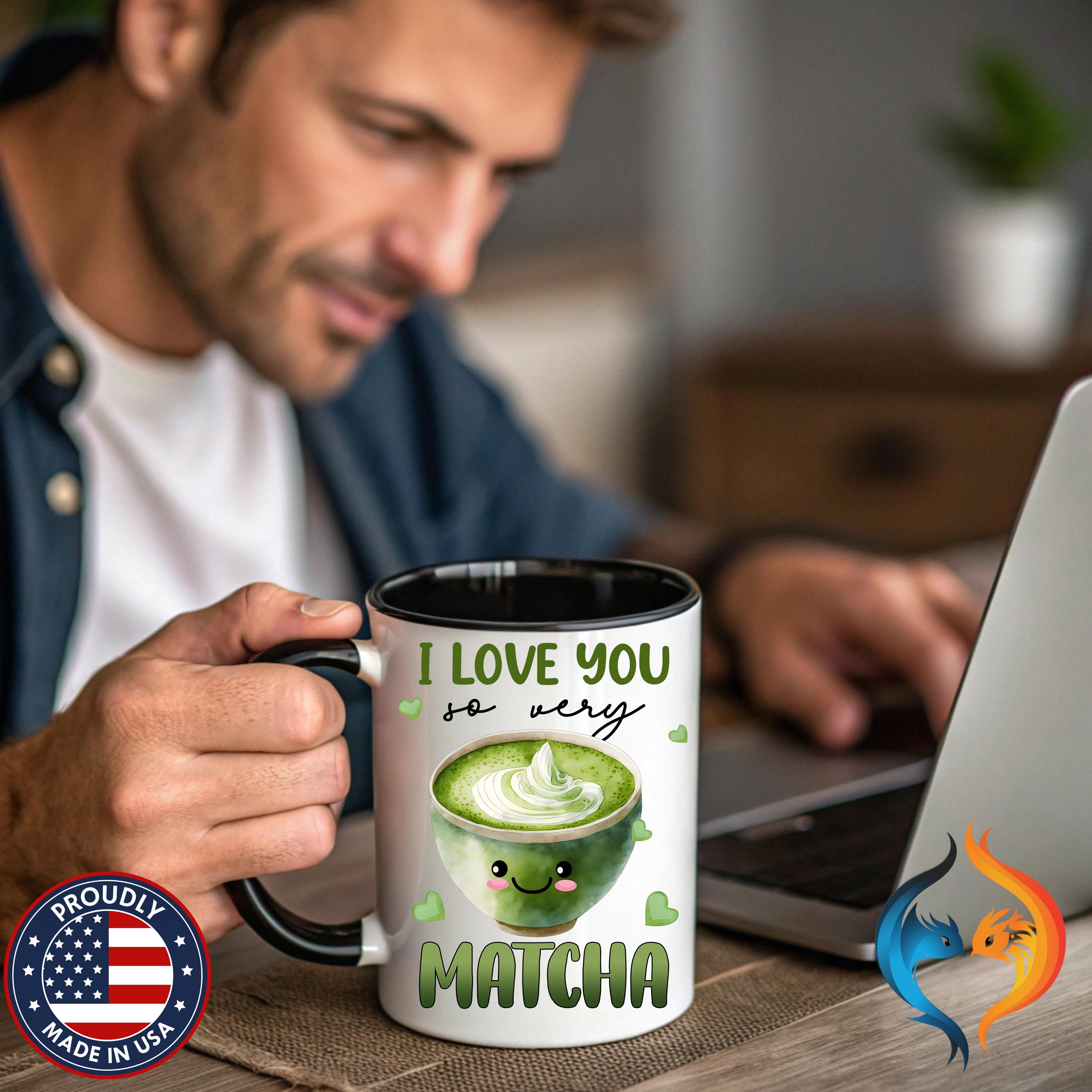 I Love You So Very Matcha Mug Product Photo | Nutty Designs
