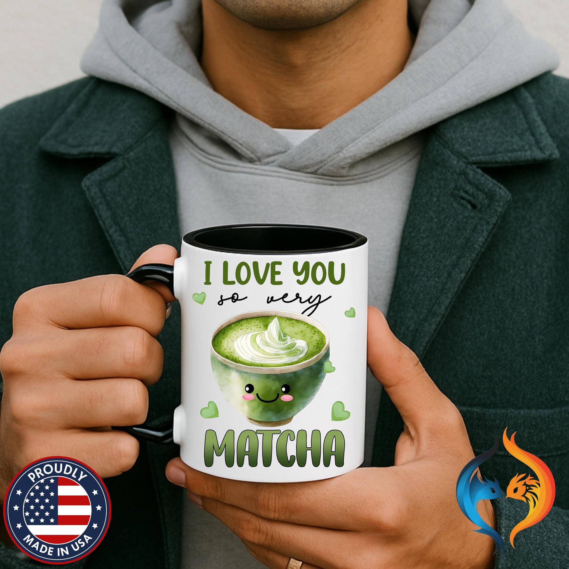 I Love You So Very Matcha Mug Product Photo | Nutty Designs