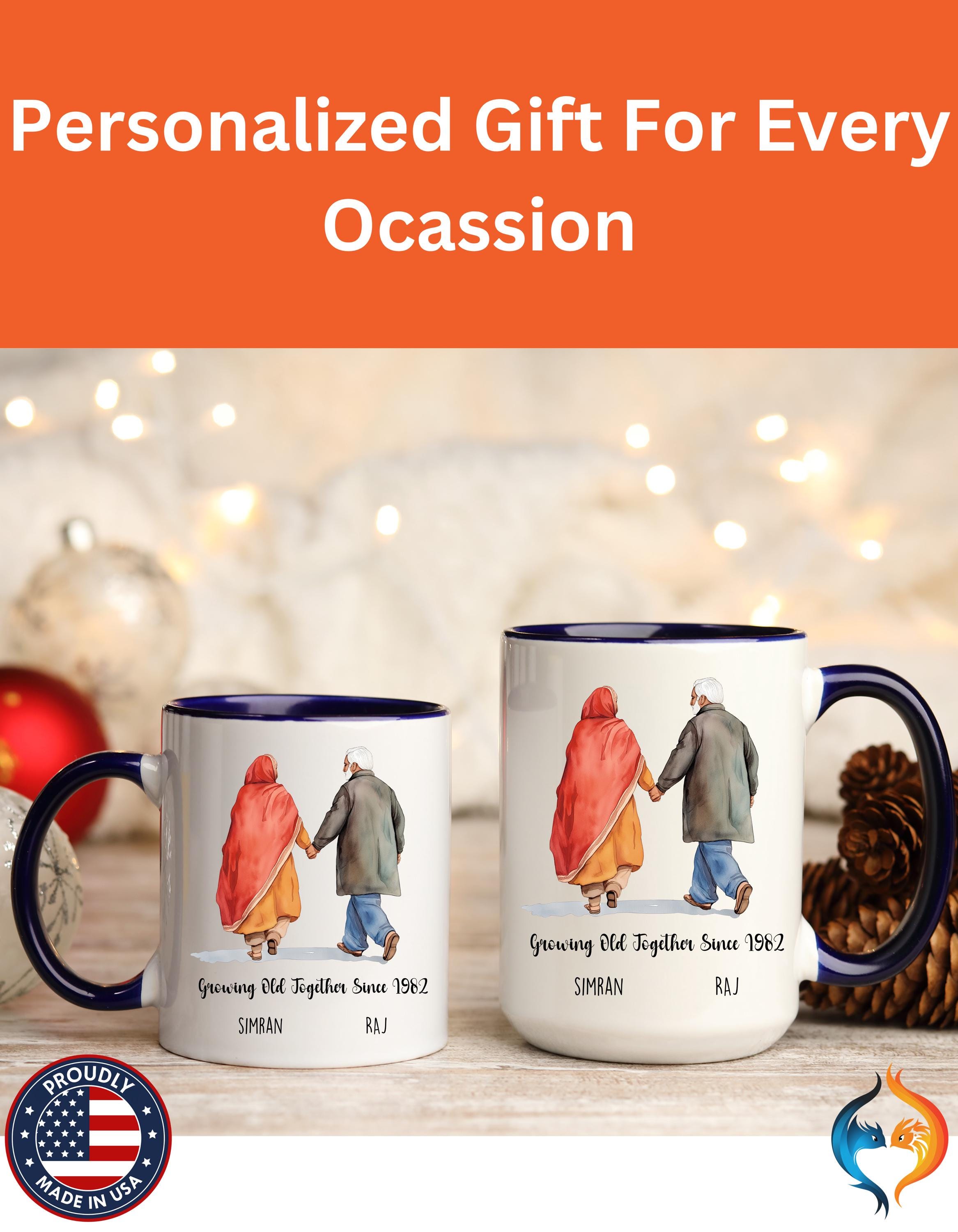 Growing Old Together Since Couple , Anniversary, Wedding Mug Product Photo | Nutty Designs