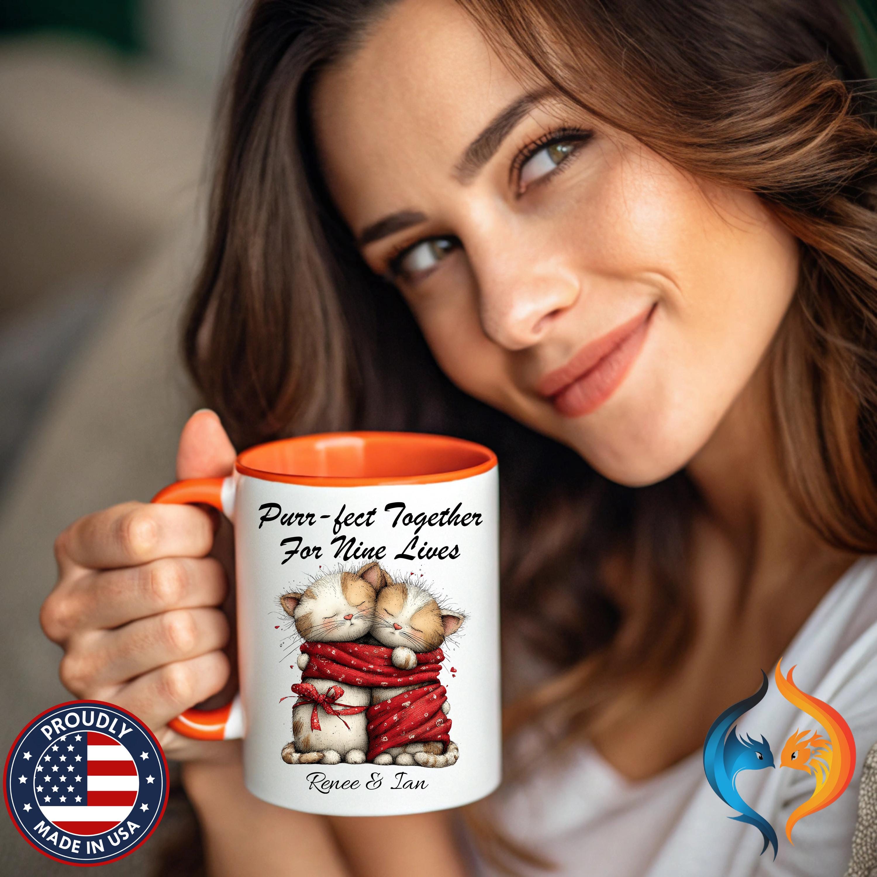Purr fect Together For Nine Lives Mug Product Photo | Nutty Designs