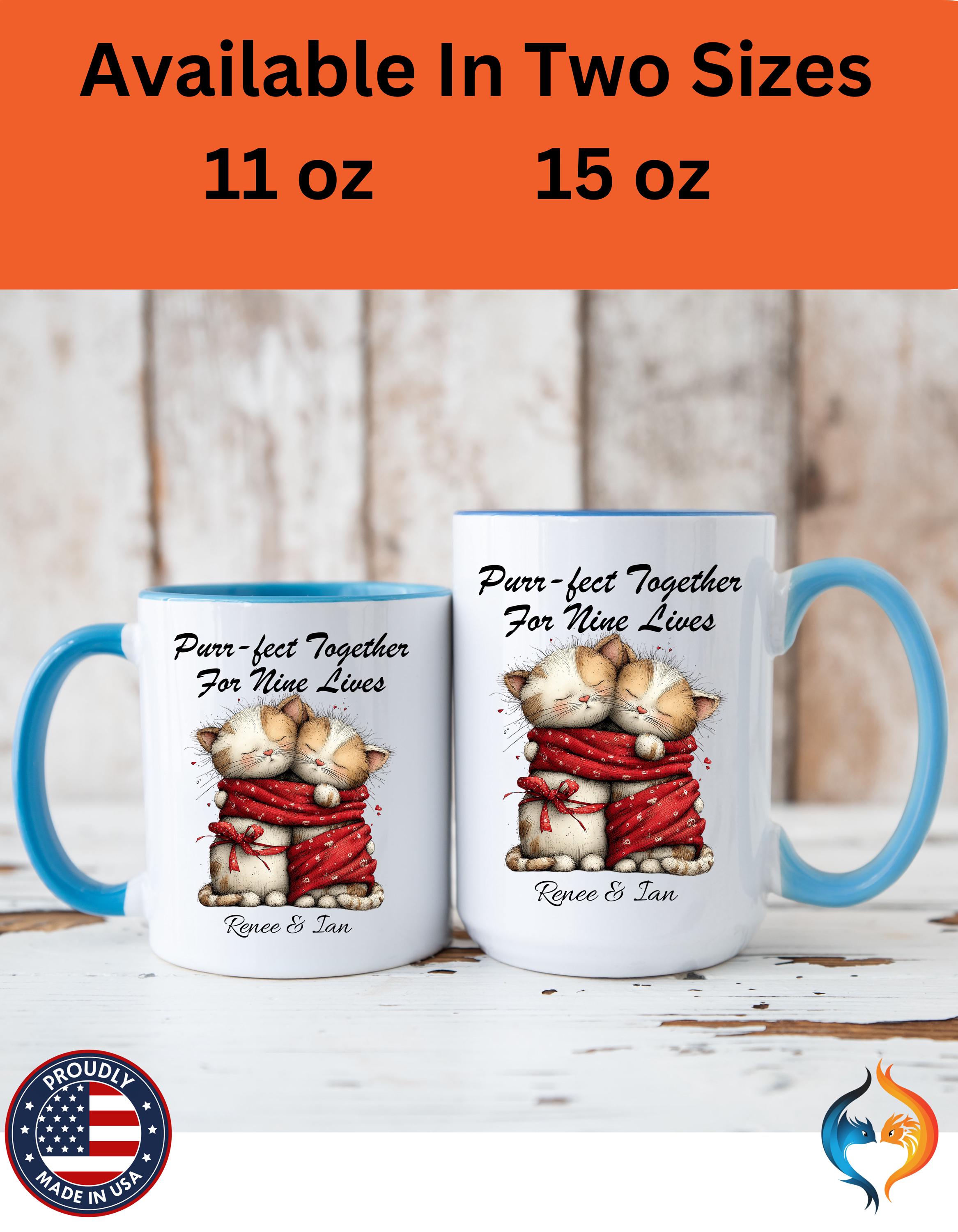 Purr fect Together For Nine Lives Mug Product Photo | Nutty Designs