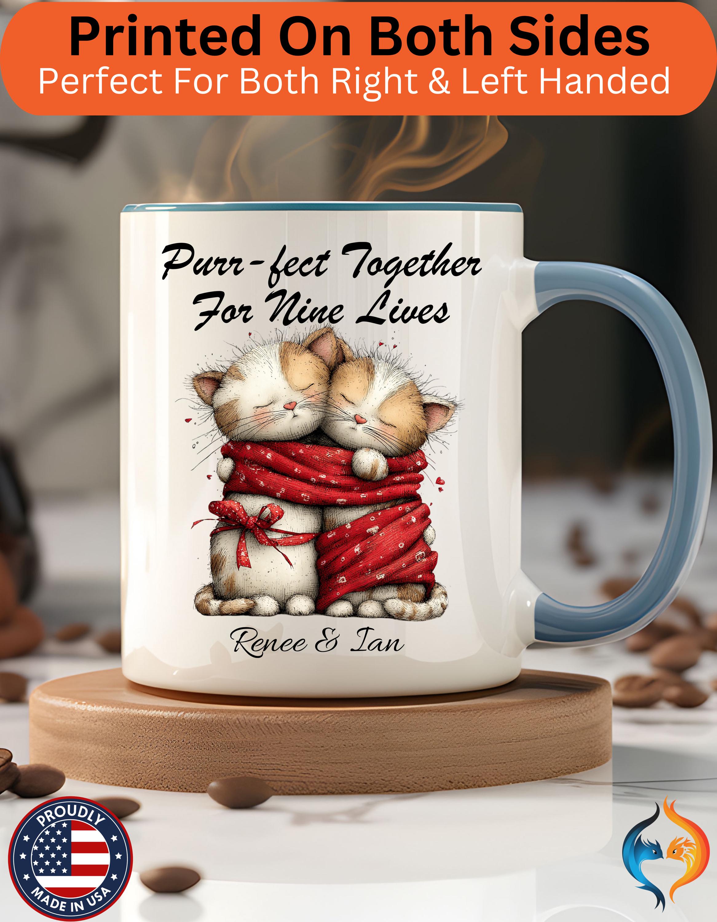 Purr fect Together For Nine Lives Mug Product Photo | Nutty Designs