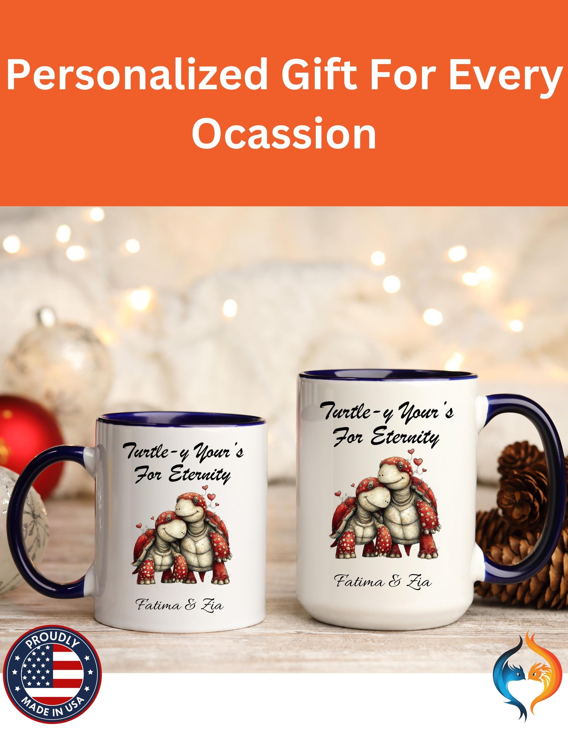 Turtle-y Yours Illustration Mug Product Photo | Nutty Designs