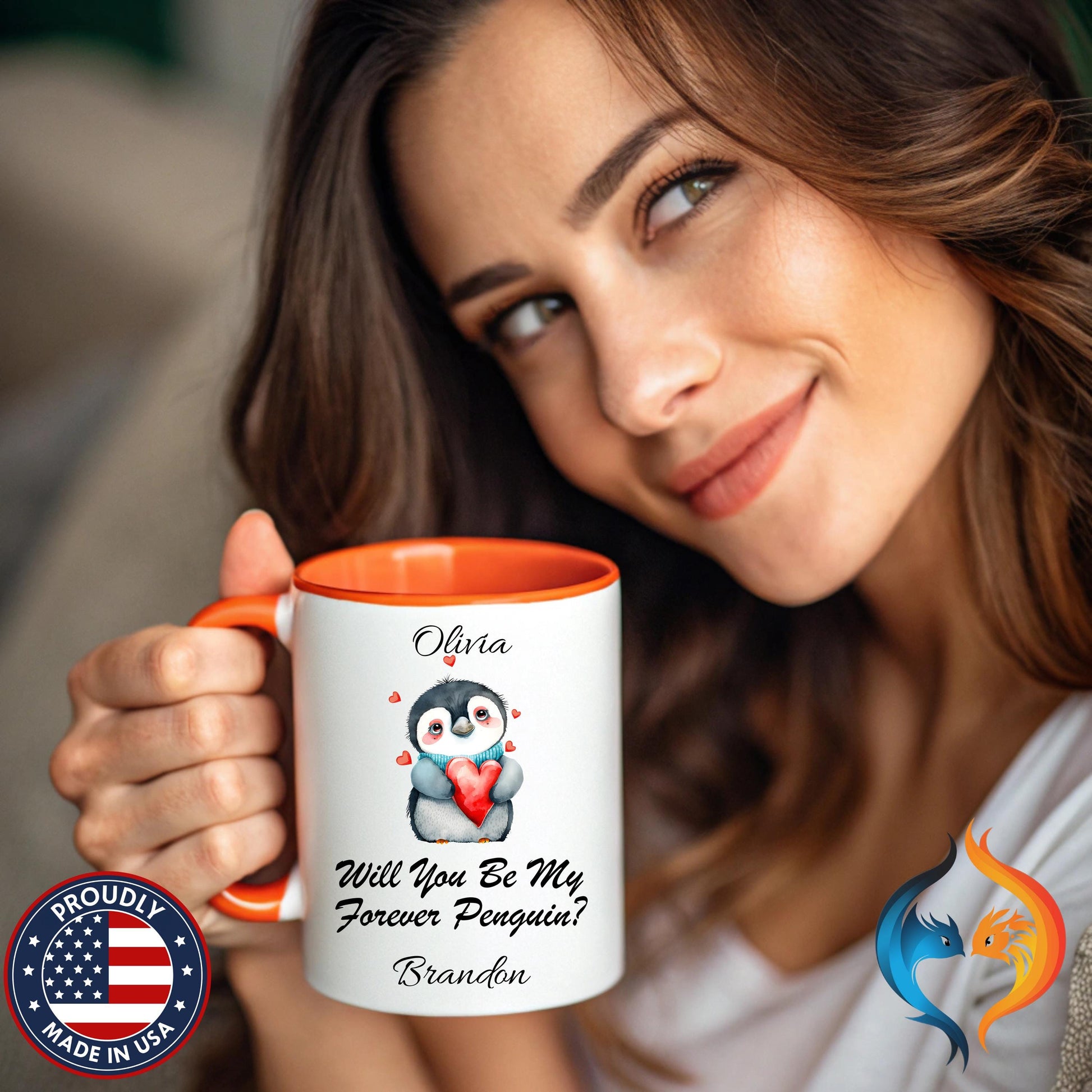 Forever Penguin Love Mug Product Photo | Nutty Designs