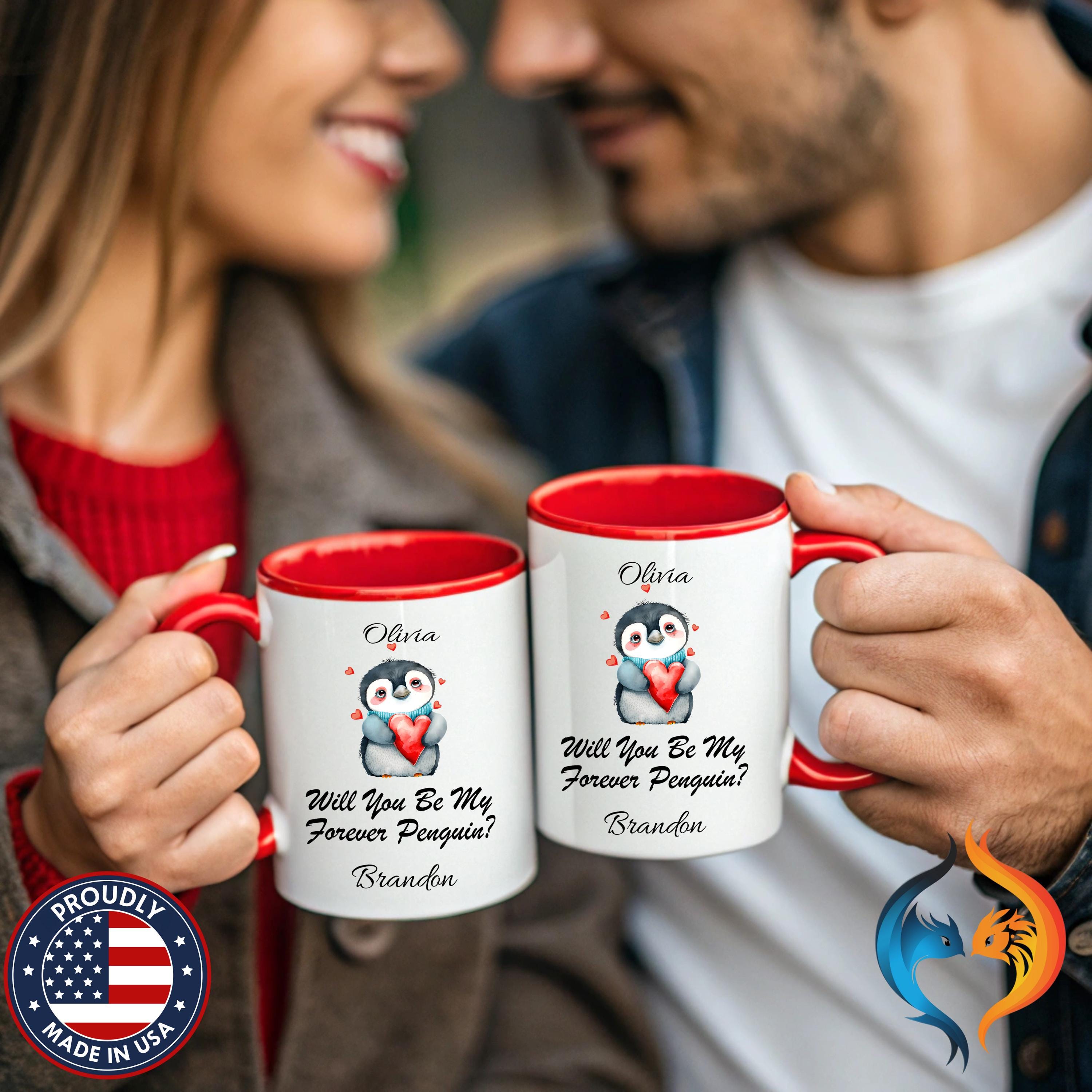 Forever Penguin Love Mug Product Photo | Nutty Designs