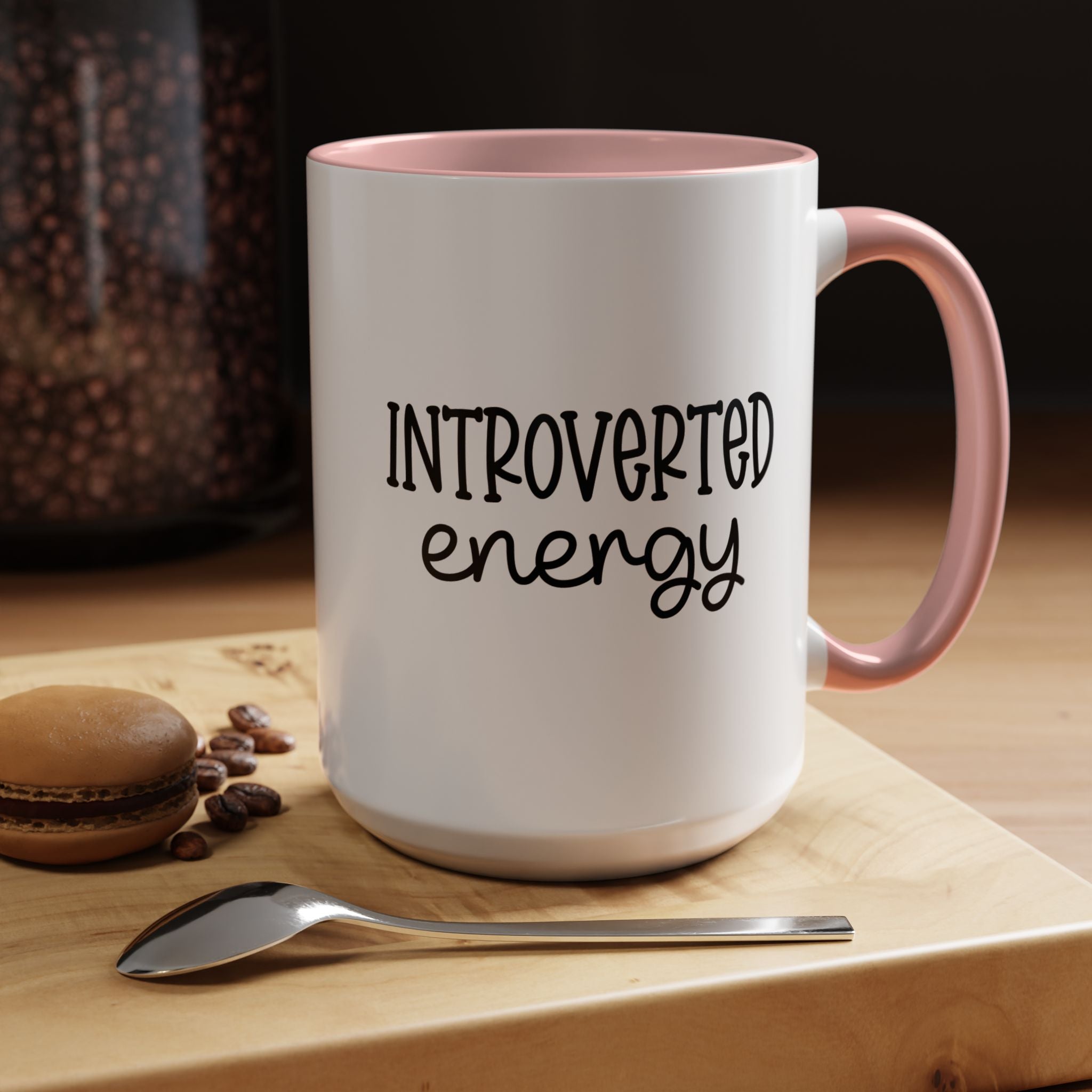 Introverted Energy | Funny Coffee Mug, Sarcastic Tea Cup, Unique Gift Idea