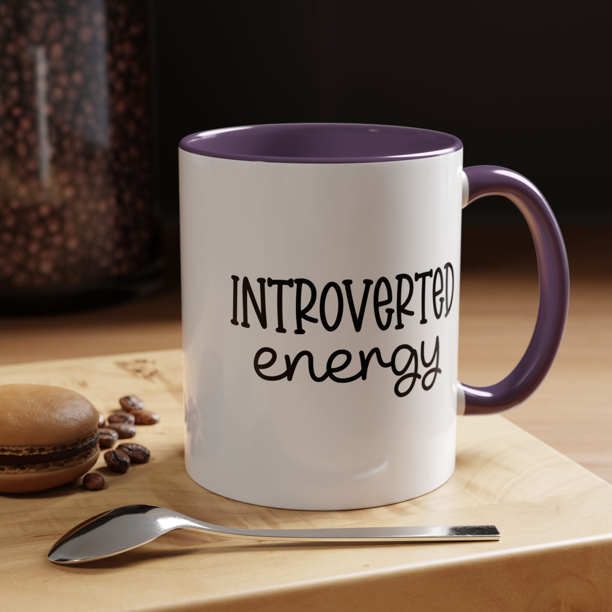 Introverted Energy | Funny Coffee Mug, Sarcastic Tea Cup, Unique Gift Idea