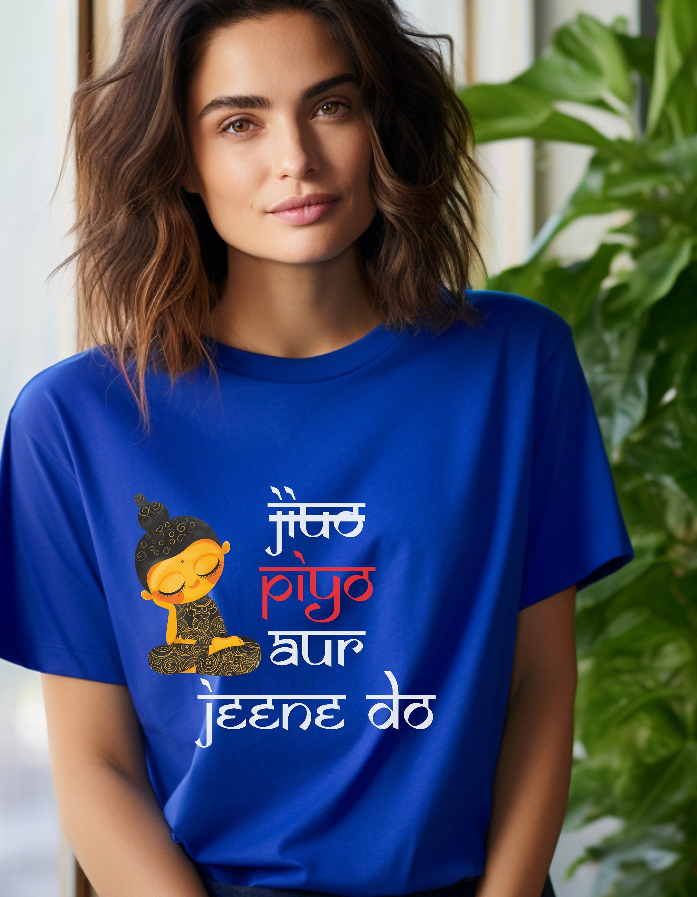 Jiyo Piyo Aur Peene Do, Desi Funny Tshirt, Indian pride, gift, Desi Swag, Pakistani shirt, humor T-shirt, Punny tee shirt Unisex Tee