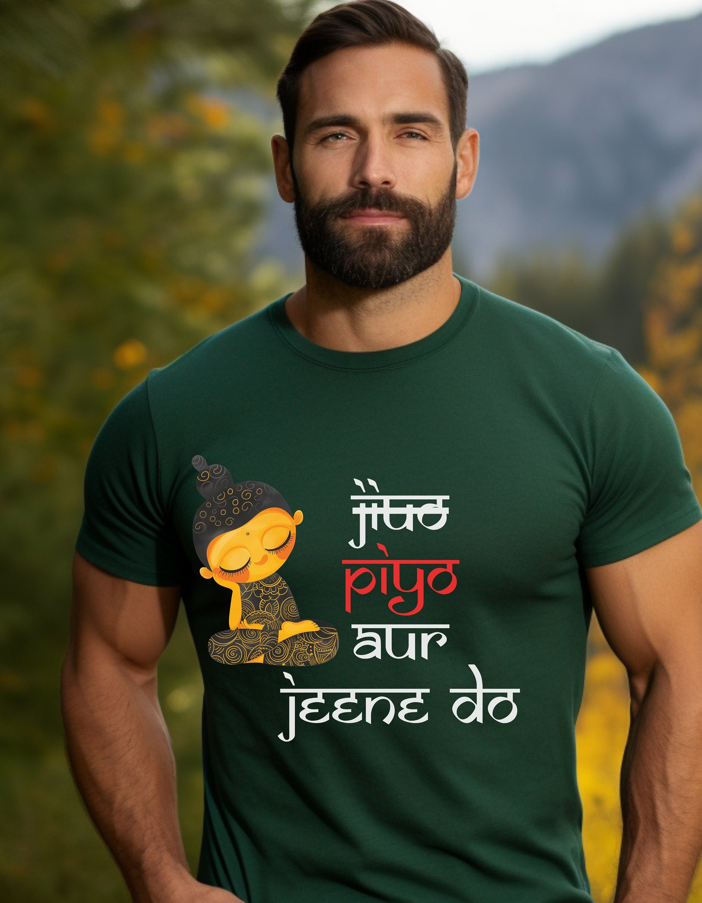 Jiyo Piyo Aur Peene Do, Desi Funny Tshirt, Indian pride, gift, Desi Swag, Pakistani shirt, humor T-shirt, Punny tee shirt Unisex Tee