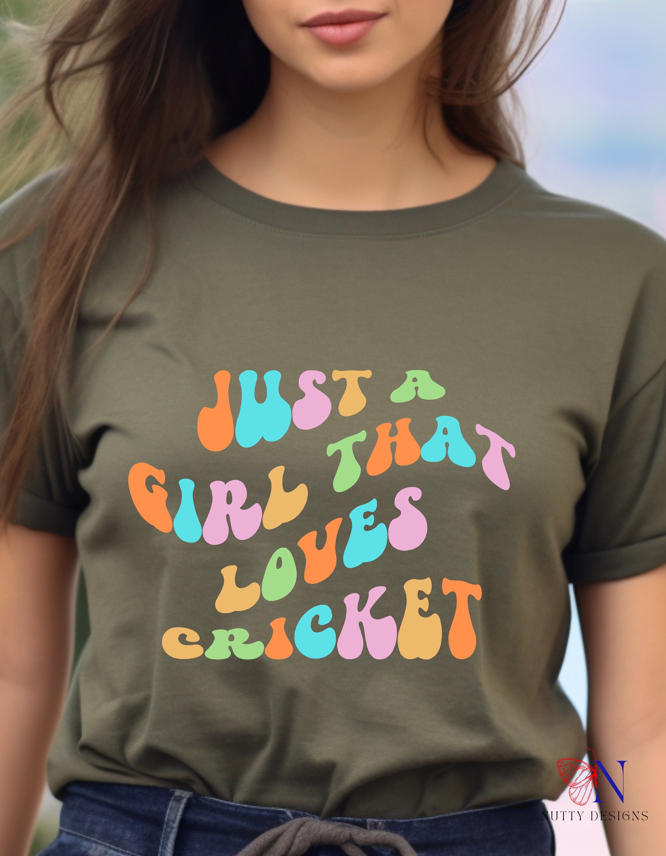 Just A Girl That Loves Cricket Lover Ipl T20 World Personalized Fun...