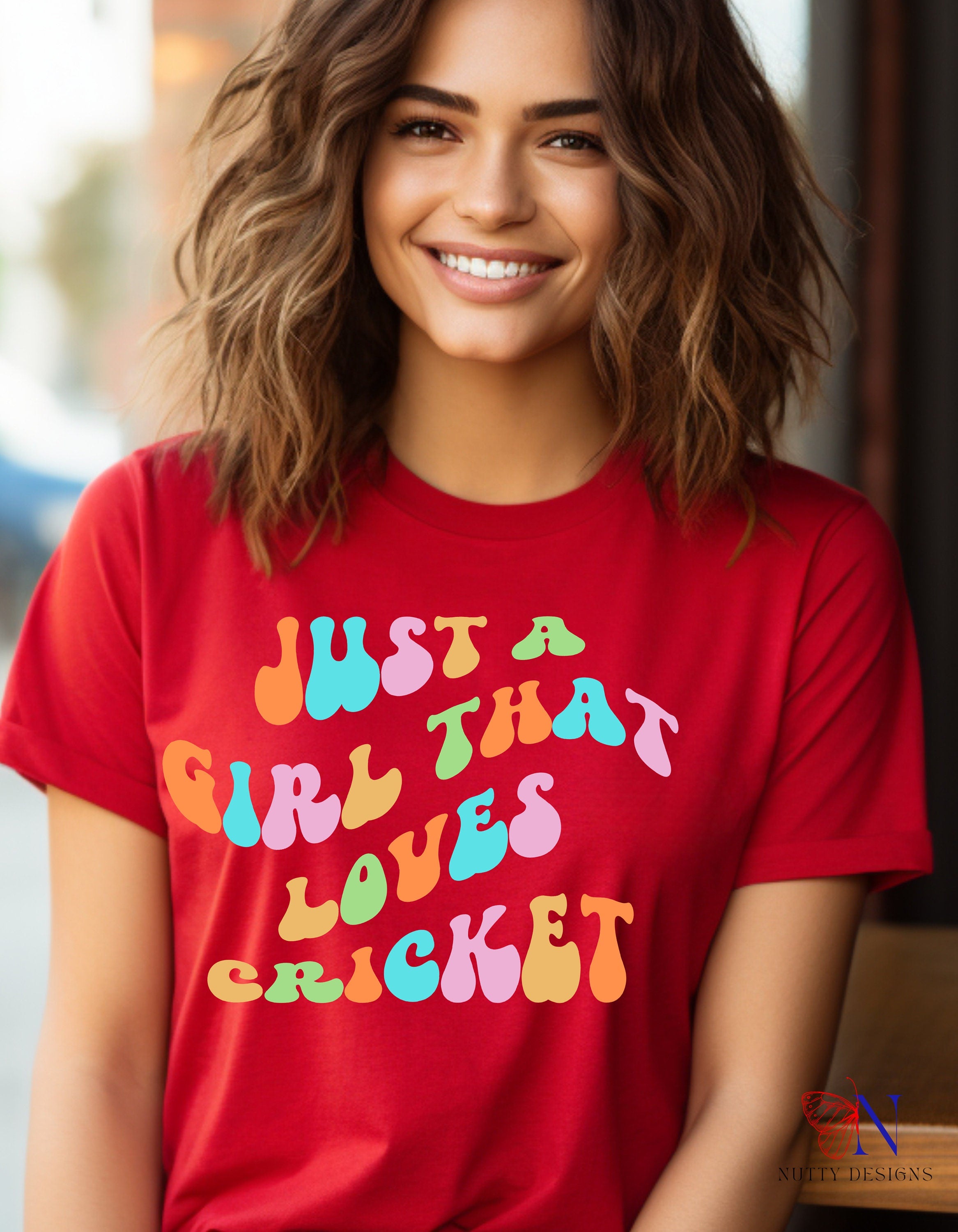 Just A Girl That Loves Cricket Lover Ipl T20 World Personalized Fun...