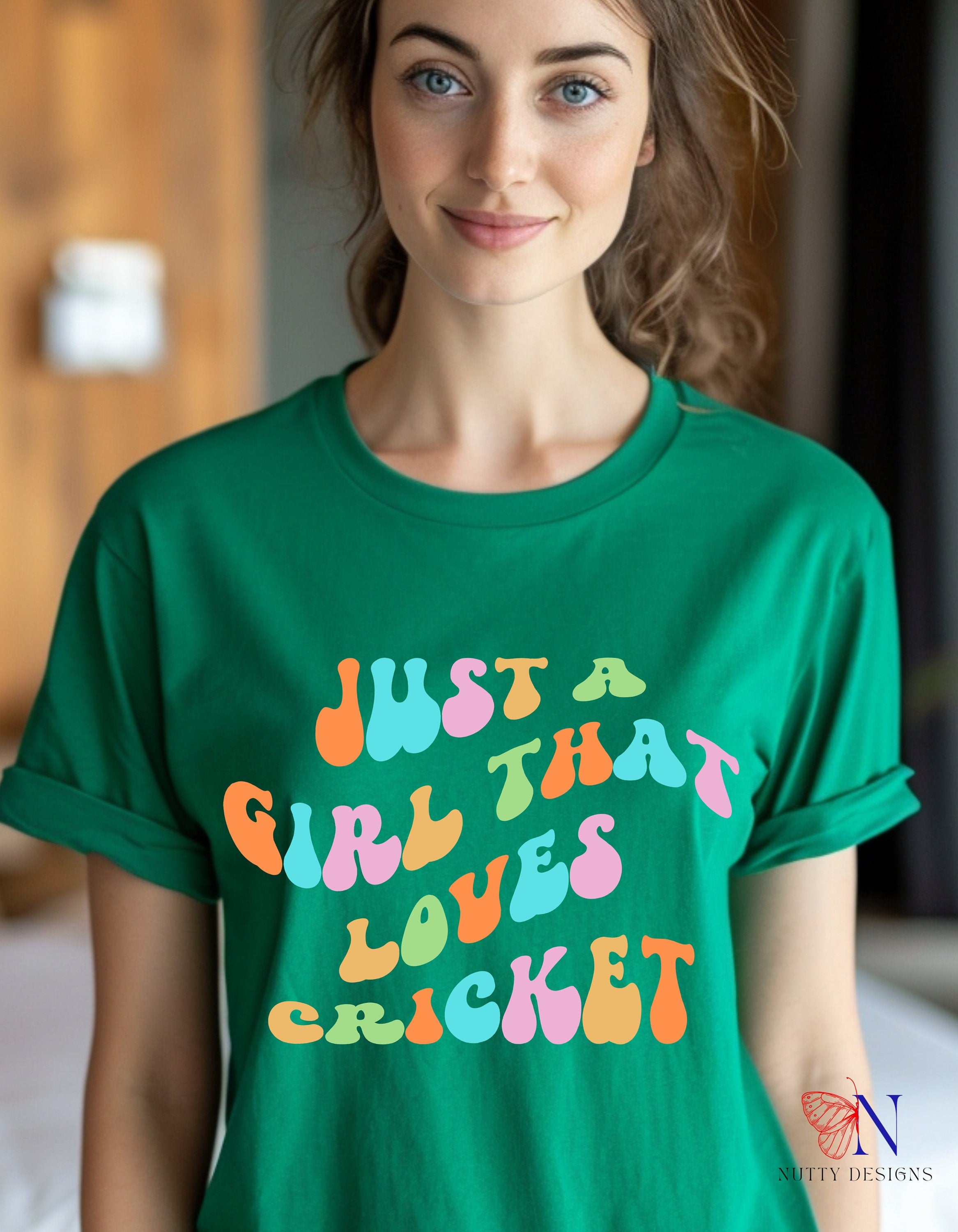 Just A Girl That Loves Cricket Lover Ipl T20 World Personalized Fun...