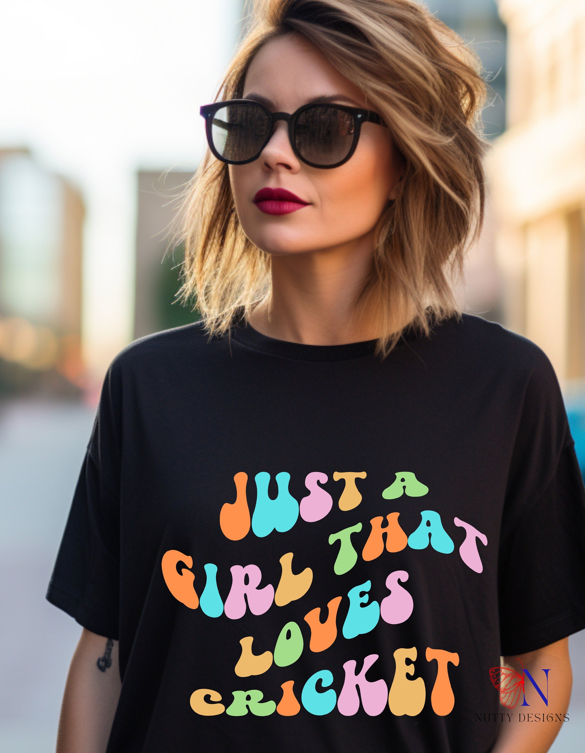 Just A Girl That Loves Cricket Lover Ipl T20 World Personalized Fun...