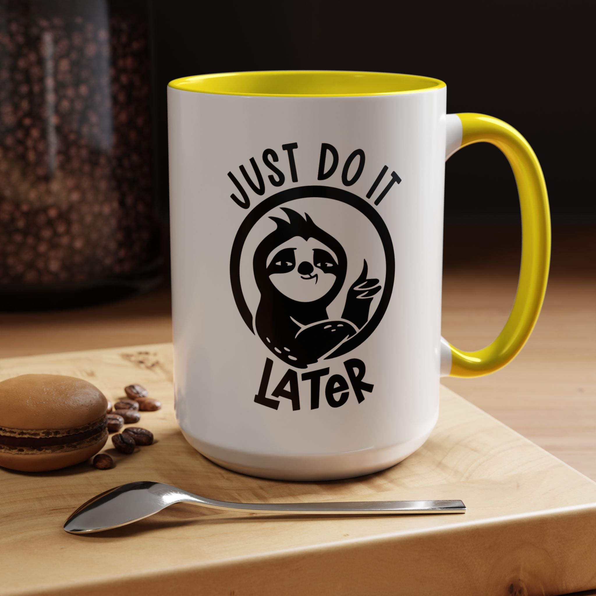 Just Do It Later | Funny Coffee Mug, Sarcastic Tea Cup, Unique Gift Idea