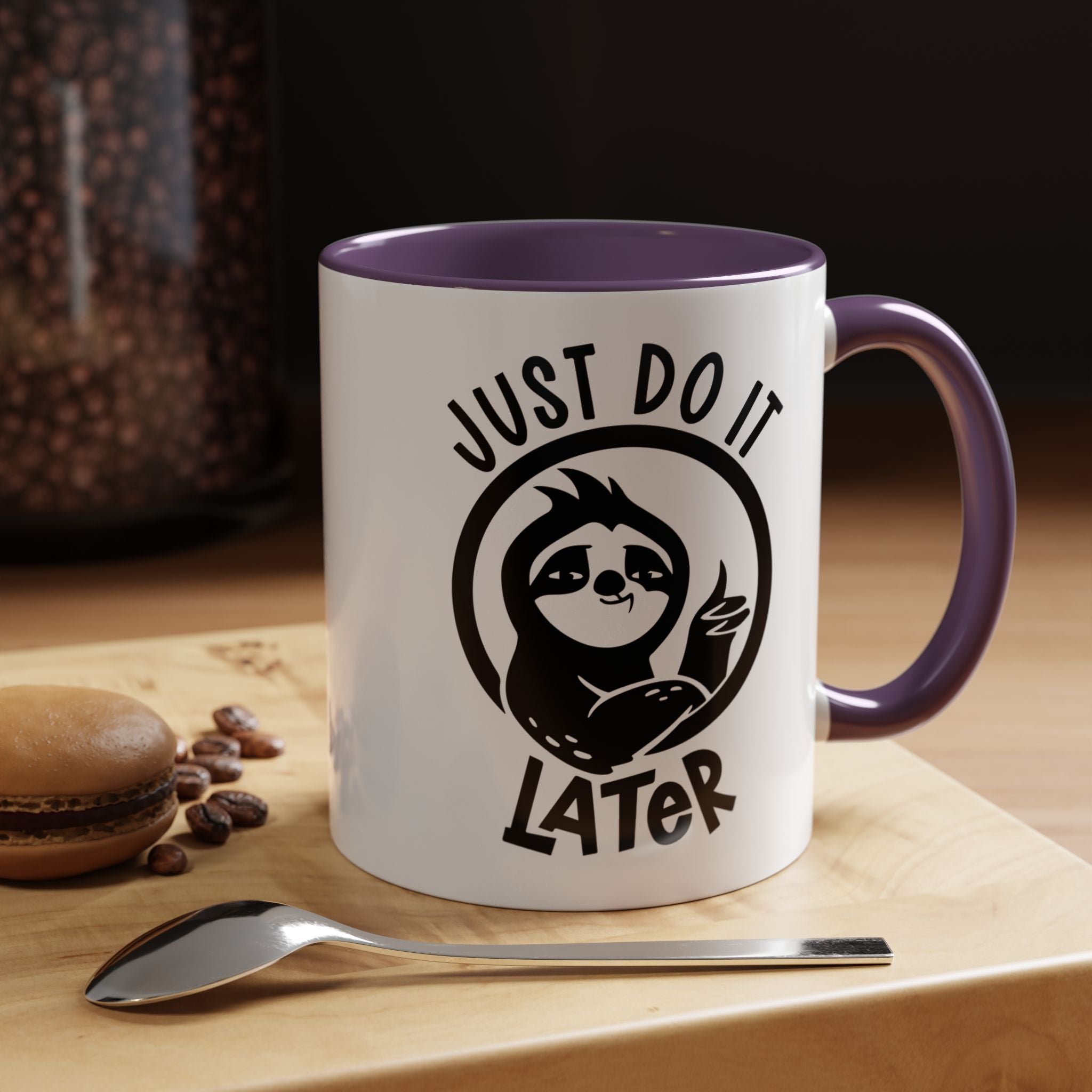 Just Do It Later | Funny Coffee Mug, Sarcastic Tea Cup, Unique Gift Idea
