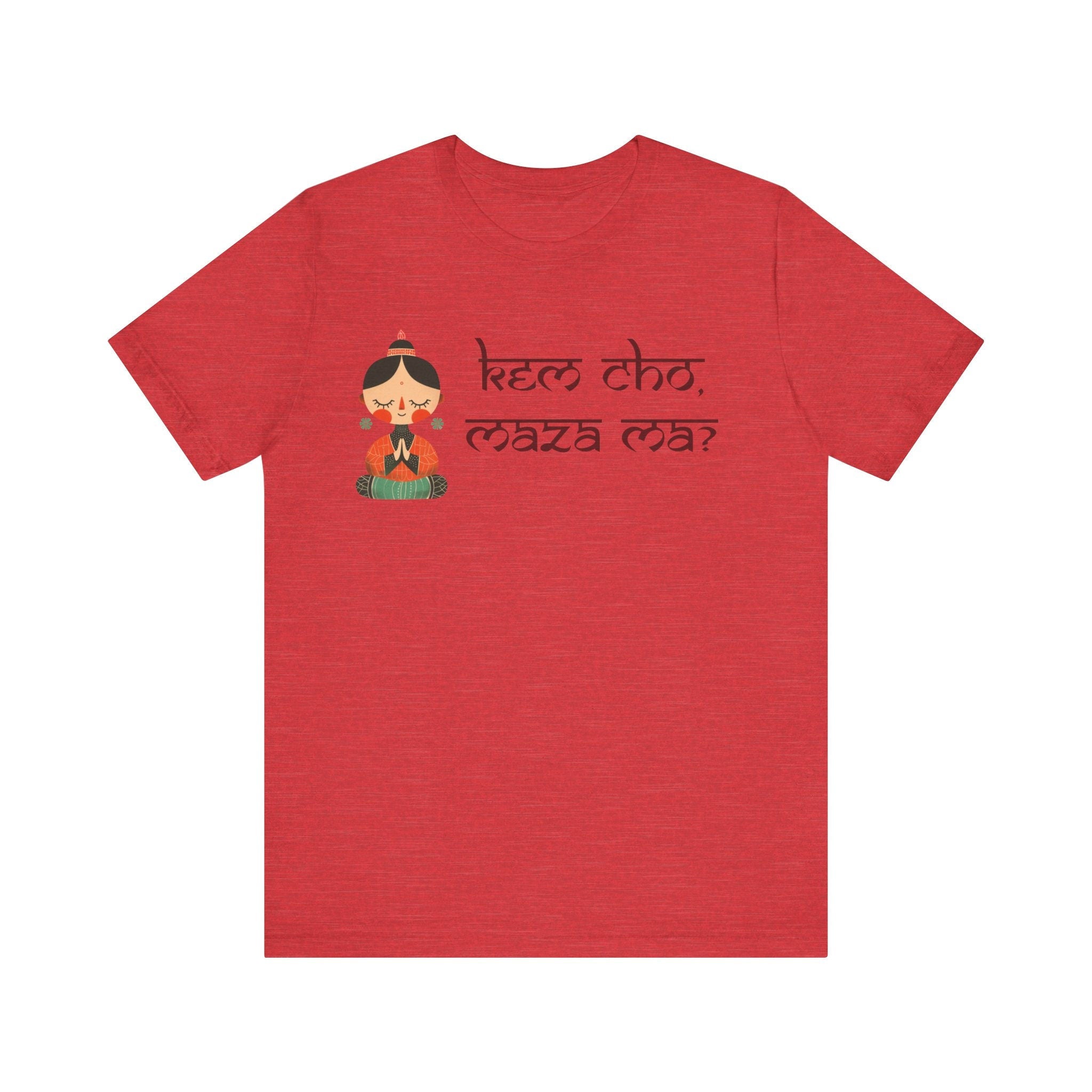 Kem Cho, Maza Ma? Funny Indian pride slogan gift Desi Swag Pakistani tshirt brown humor T-shirt Punny tee shirt Unisex  Tee
