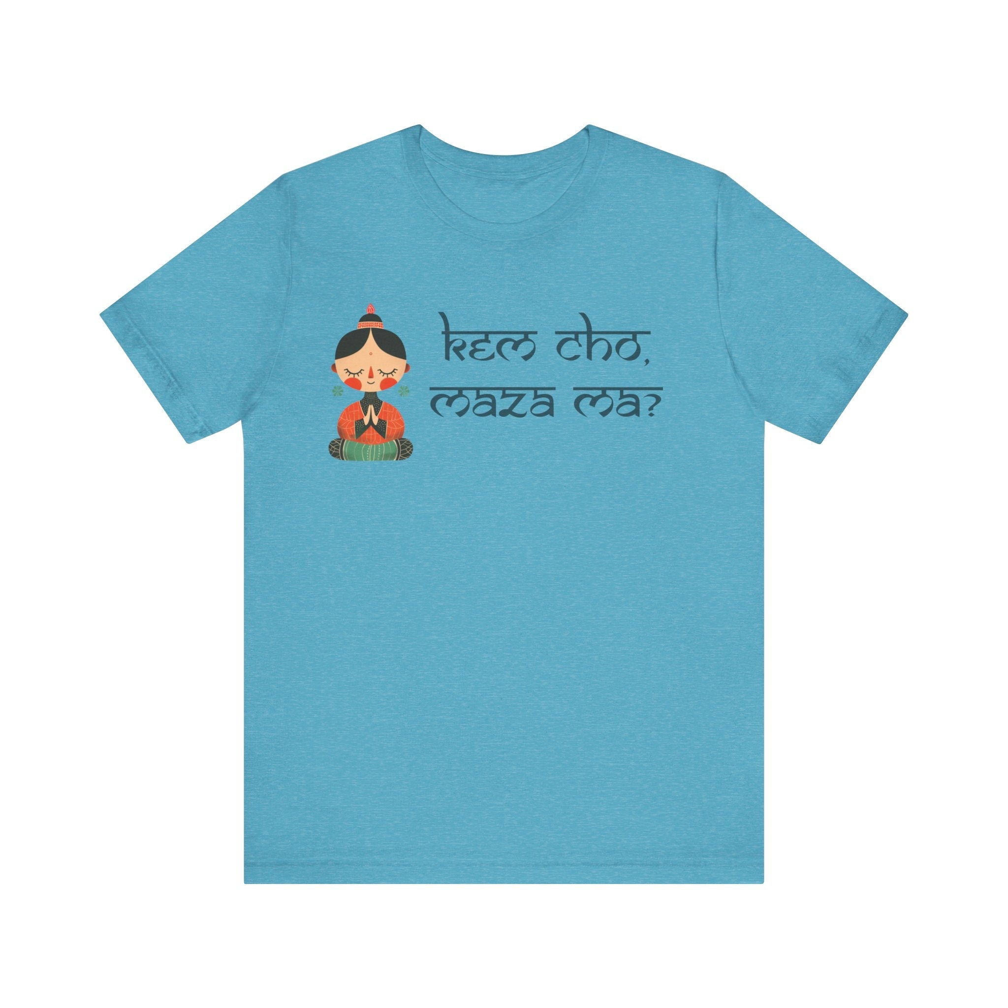 Kem Cho, Maza Ma? Funny Indian pride slogan gift Desi Swag Pakistani tshirt brown humor T-shirt Punny tee shirt Unisex  Tee