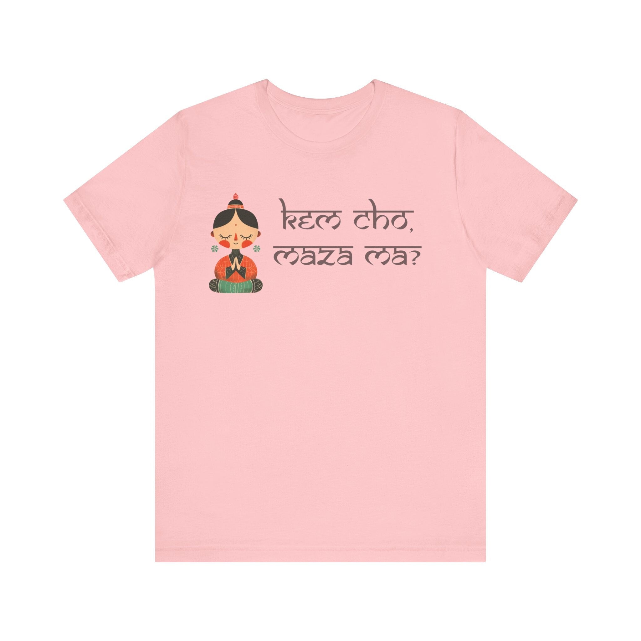 Kem Cho, Maza Ma? Funny Indian pride slogan gift Desi Swag Pakistani tshirt brown humor T-shirt Punny tee shirt Unisex  Tee
