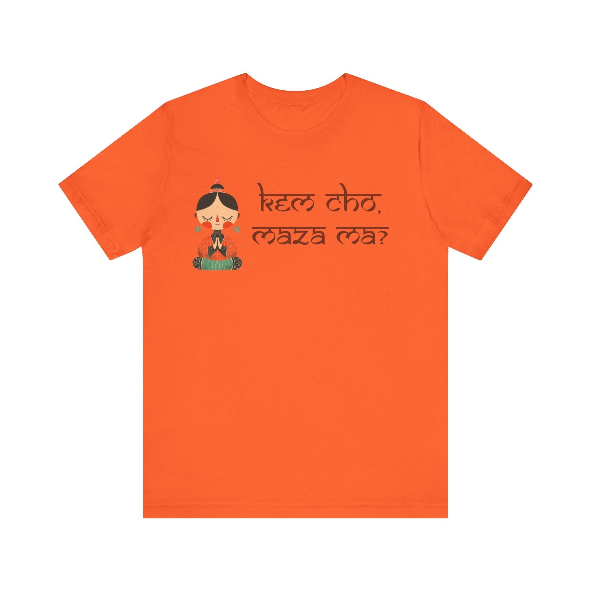 Kem Cho, Maza Ma? Funny Indian pride slogan gift Desi Swag Pakistani tshirt brown humor T-shirt Punny tee shirt Unisex  Tee
