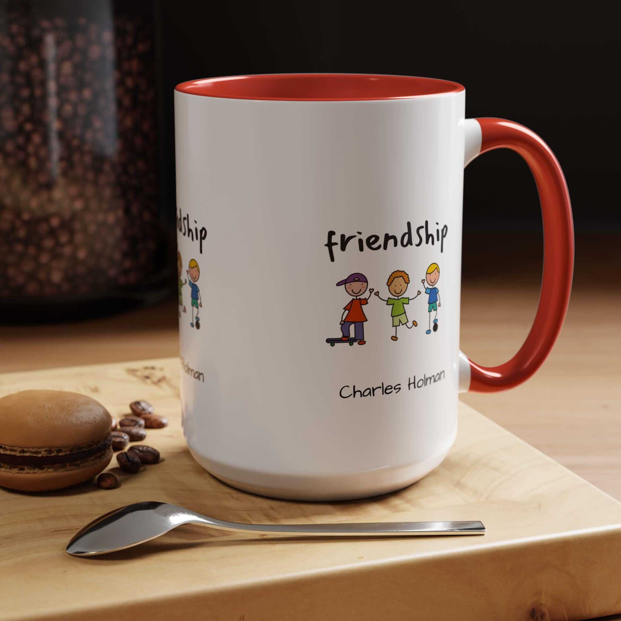 Friendship Colorful 11Oz 15Oz Ceramic Cups Perfect Children Friends...