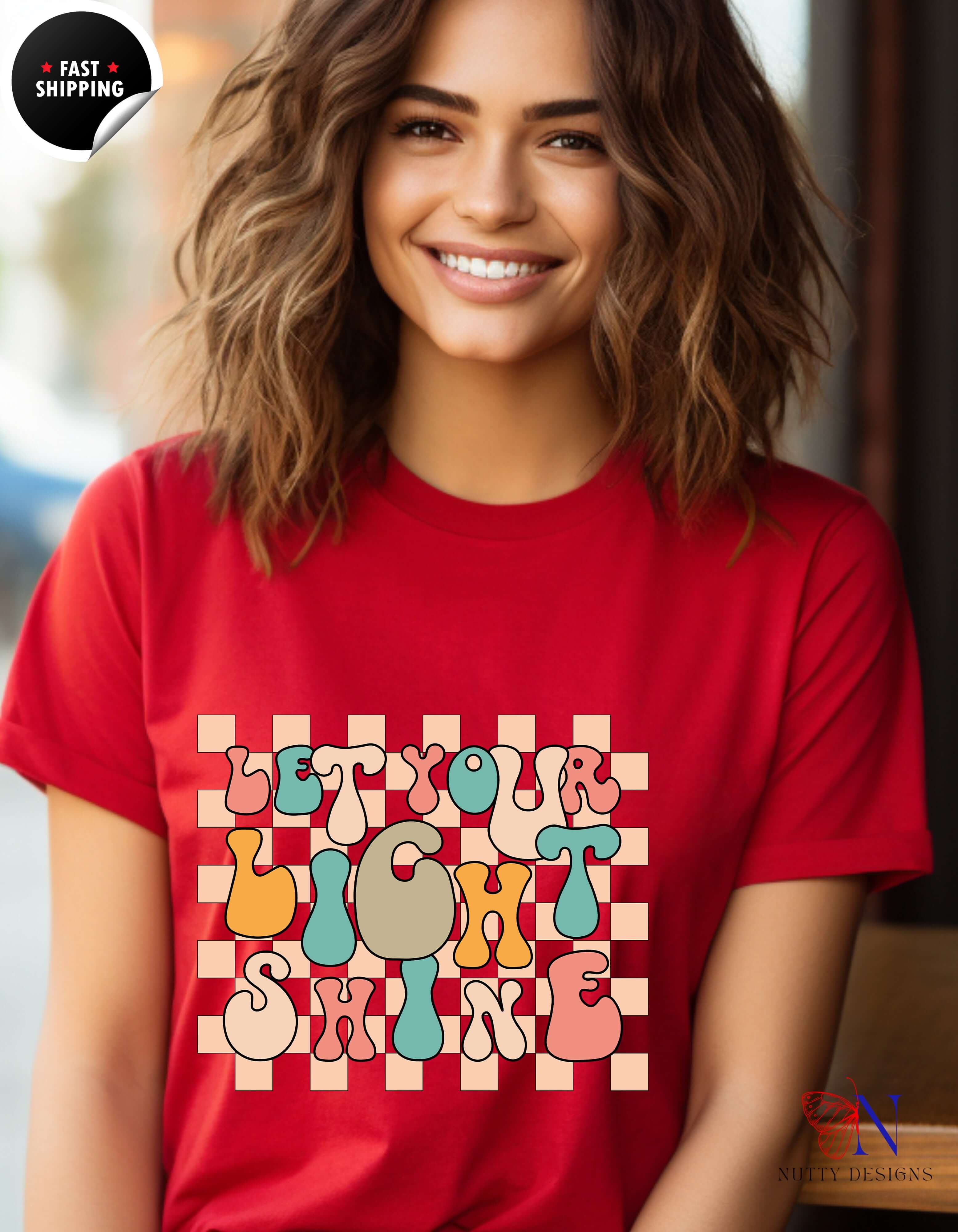 Let Your Light Shine Retro Inspirational Positive Vibe Encouraging...
